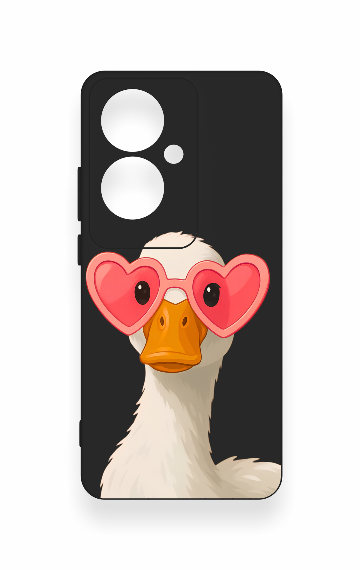 Oppo Reno 11F Uyumlu Aşık Ördek Desenli Silikon Kılıf