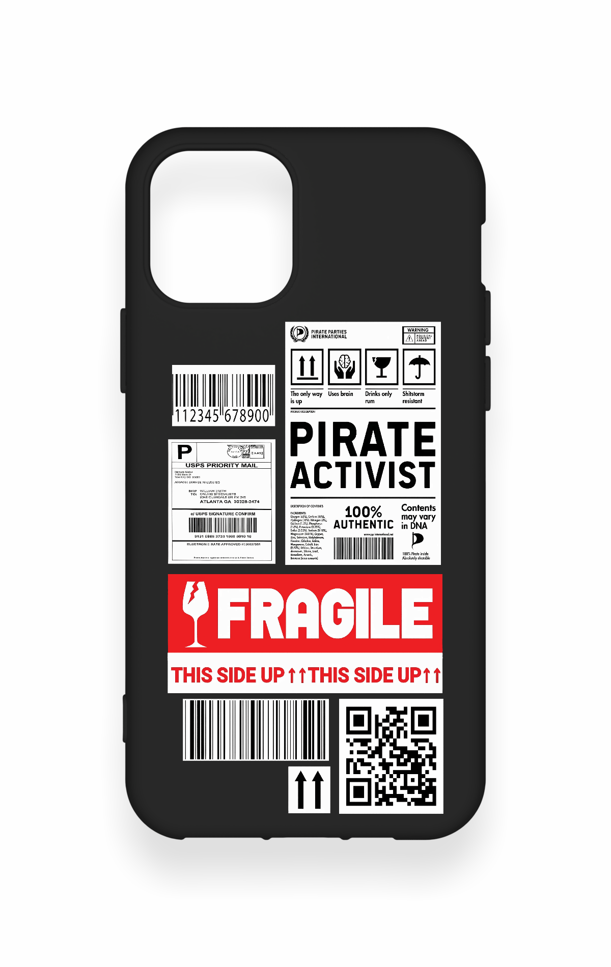 iPhone 11 Pro Uyumlu Fragile Desenli Silikon Kılıf