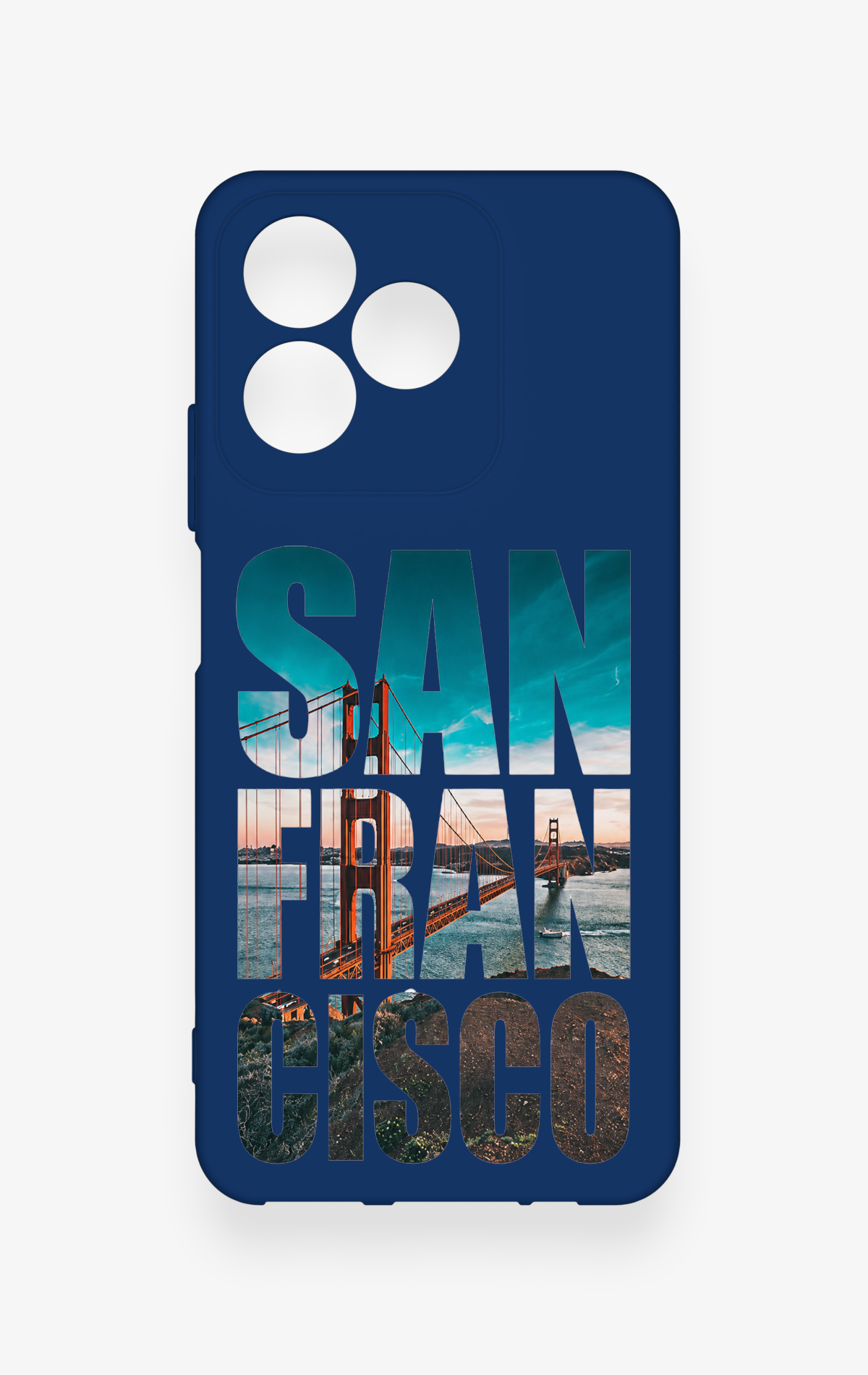 Realme C53 Uyumlu San Francisco Desenli Silikon Kılıf