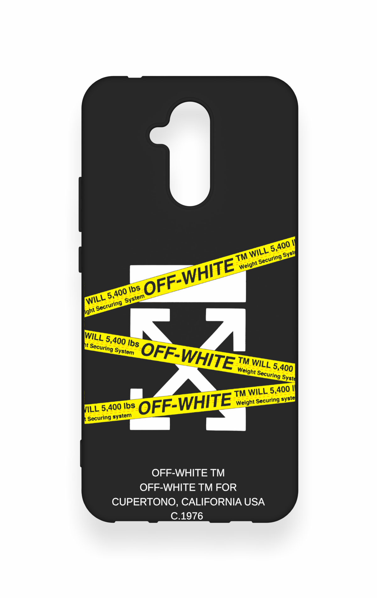 Huawei Mate 20 Lite Uyumlu Off White Desenli Silikon Kılıf