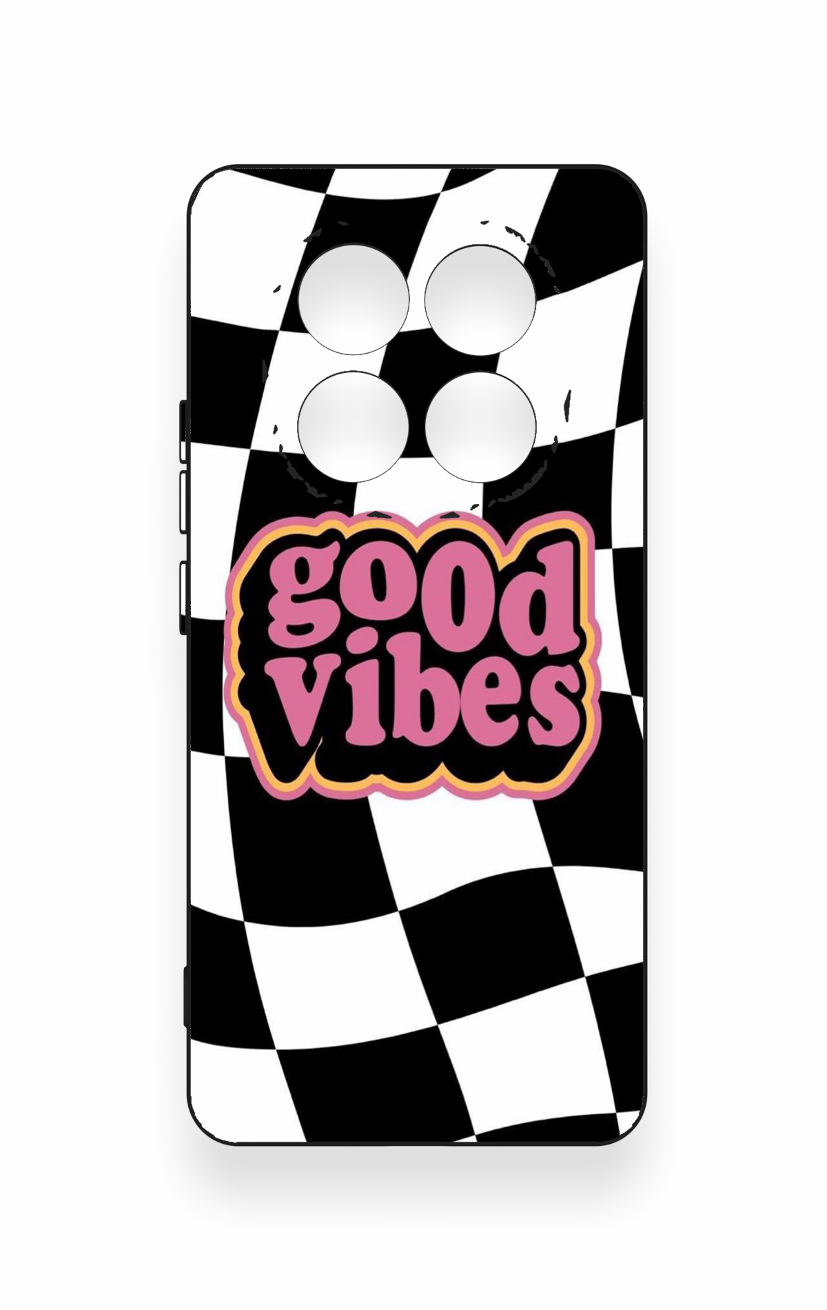 Redmi Note 14 Pro 5G Uyumlu Black Good Vibes Desenli Silikon Kılıf