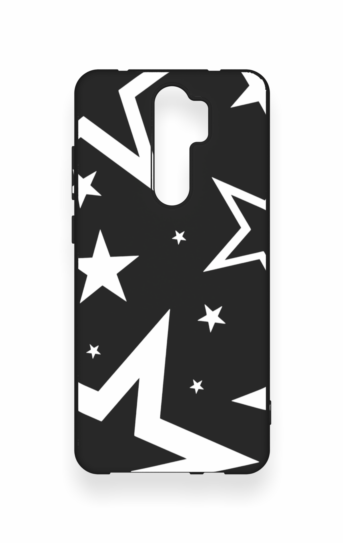 Redmi Note 8 Pro Uyumlu Siyah Mega Star Desenli Silikon Kılıf