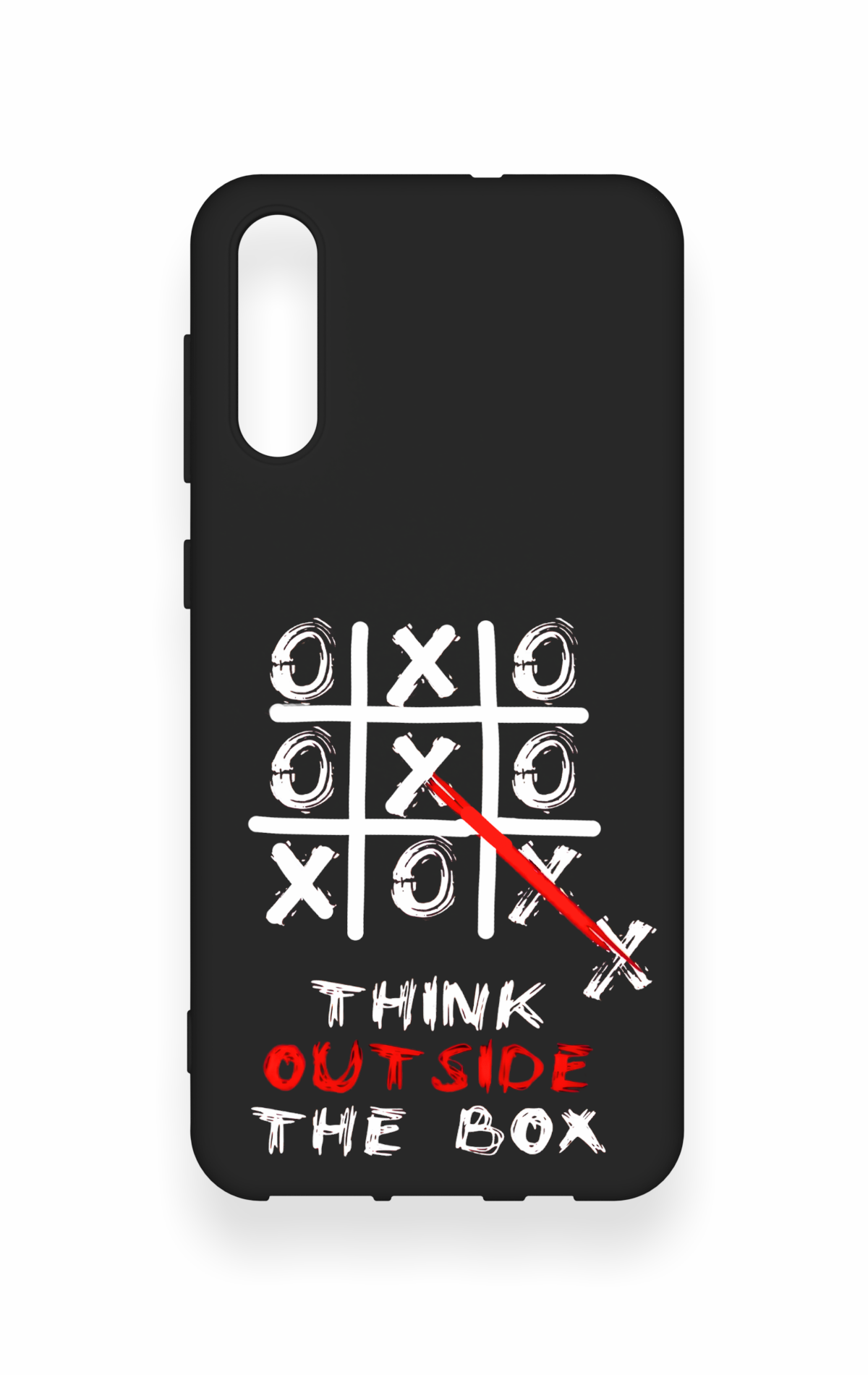 Samsung A50 Uyumlu Out Side The Box Desenli Silikon Kılıf