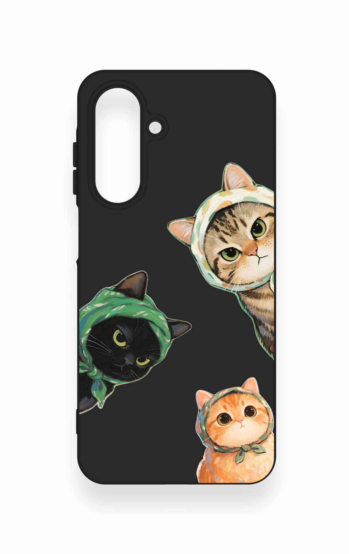 Samsung A26 Uyumlu Kedi Ekibi Desenli Silikon Kılıf