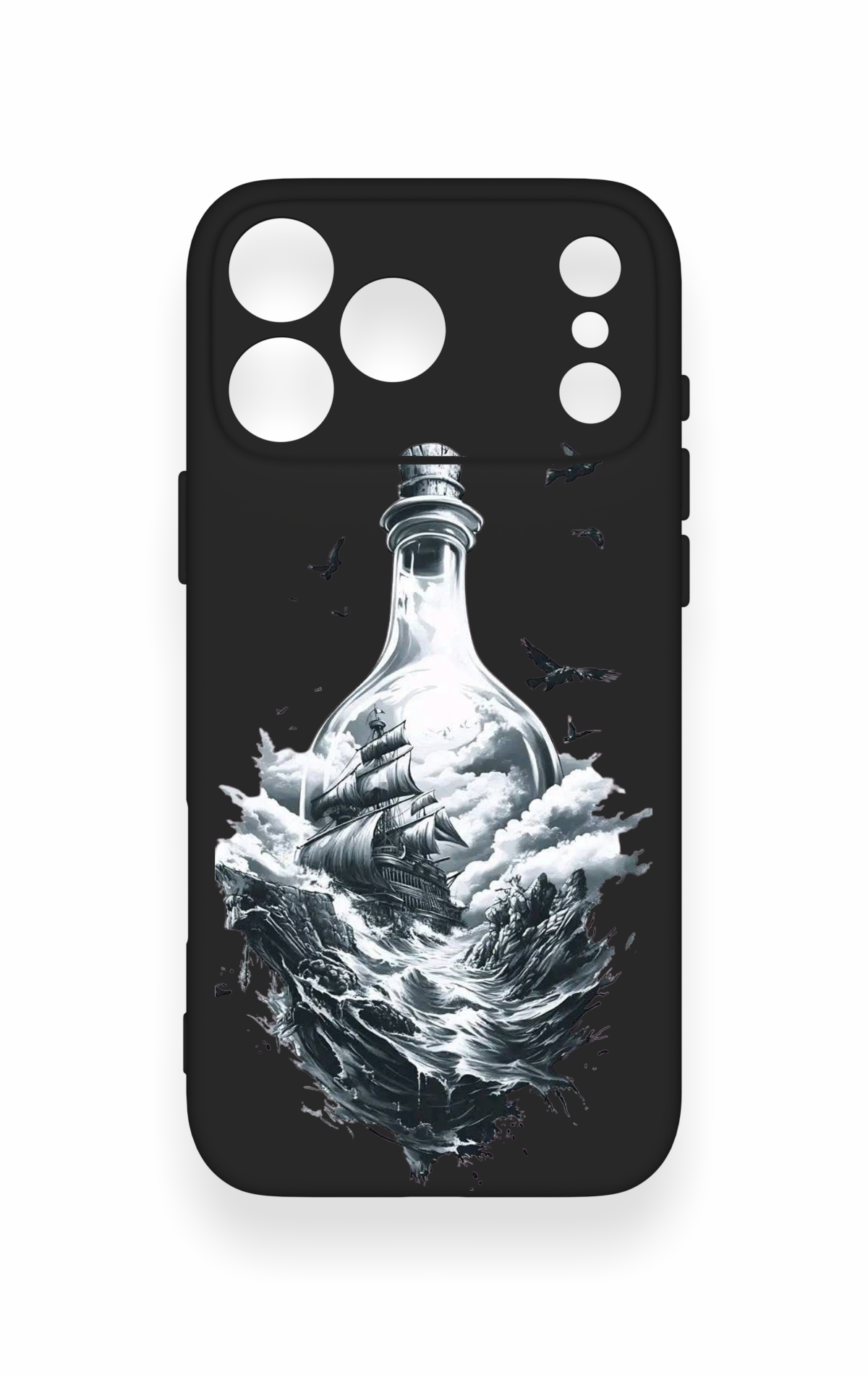 iPhone 17 Pro Max Uyumlu Secret Sea Desenli Silikon Kılıf