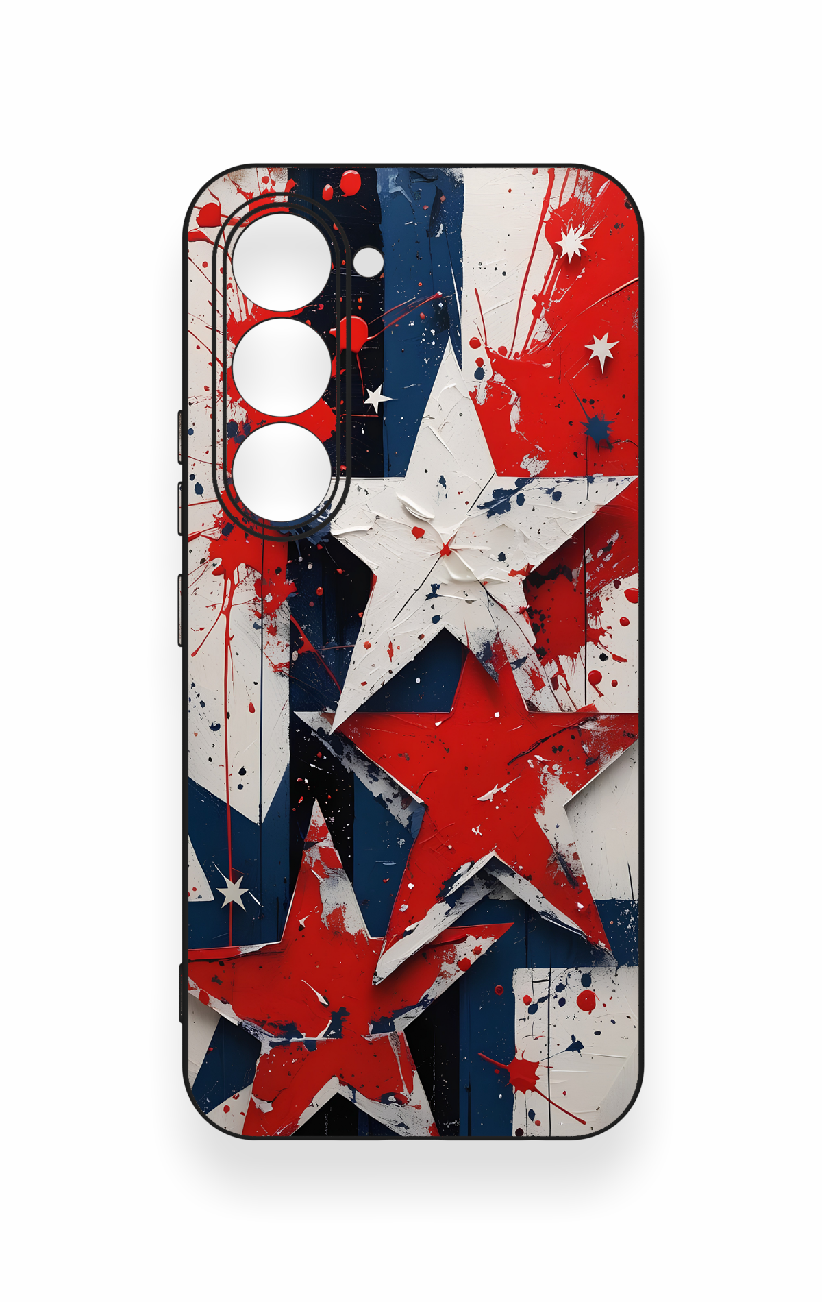 Tecno Spark 40 Pro Uyumlu Star Flag Desenli Silikon Kılıf