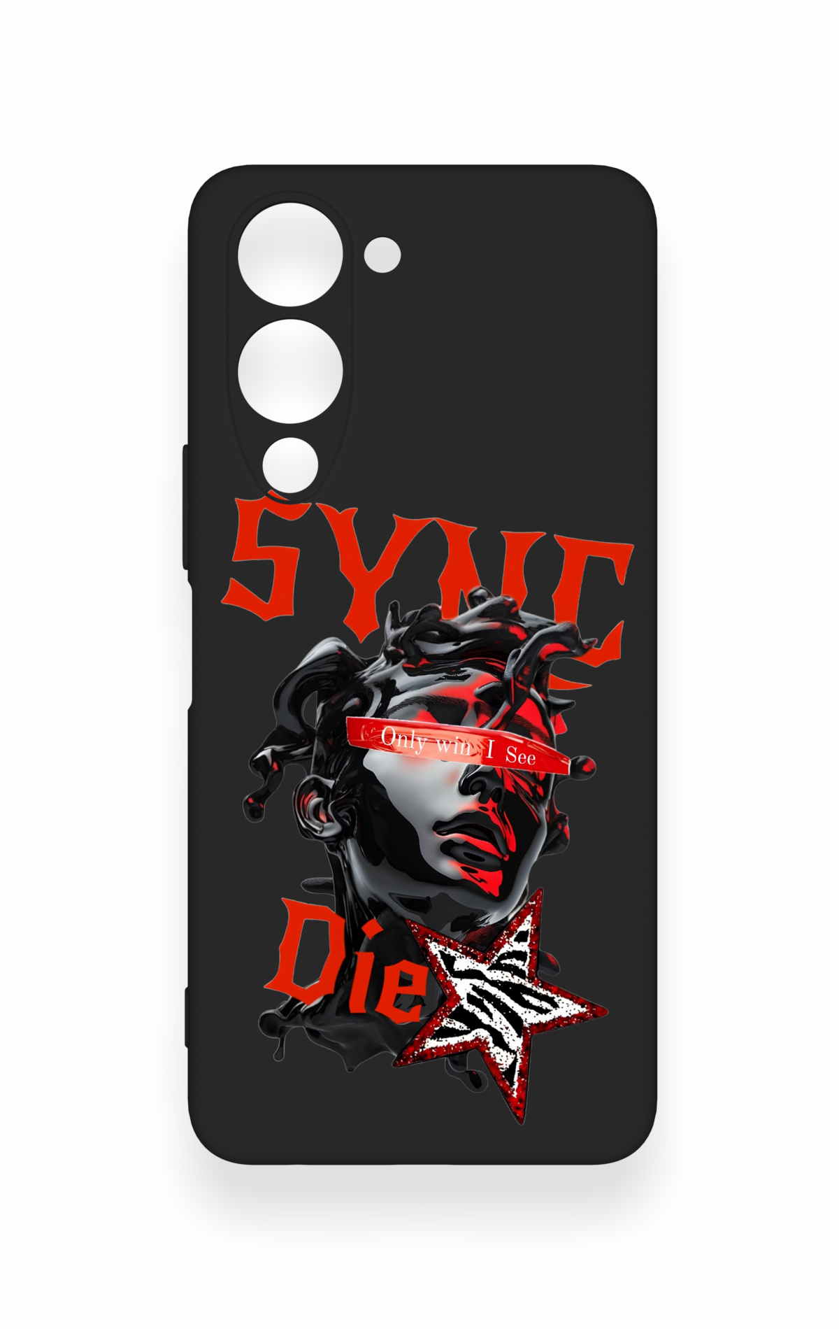 Vivo Y19 5G Uyumlu Sync Die Desenli Silikon Kılıf