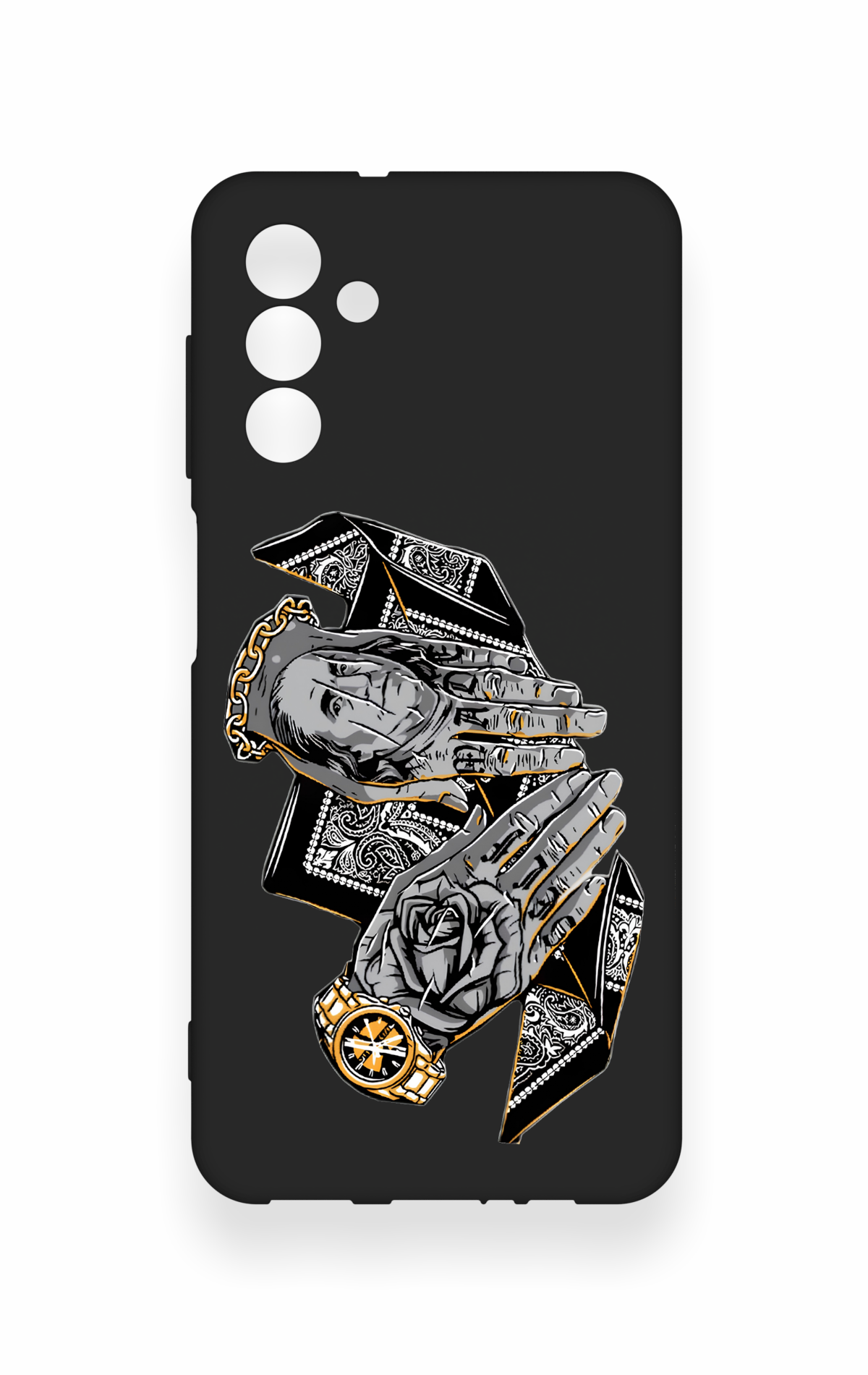 Samsung A04S Uyumlu Self Made Desenli Silikon Kılıf