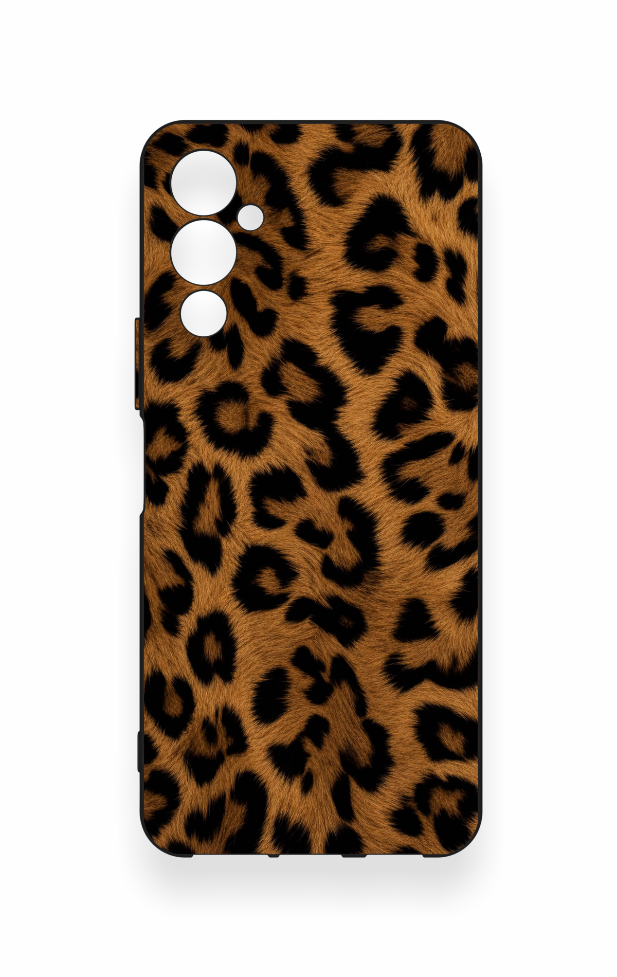 Tecno Pova Neo 4 Uyumlu Koyu Leopar Deri Desenli Silikon Kılıf