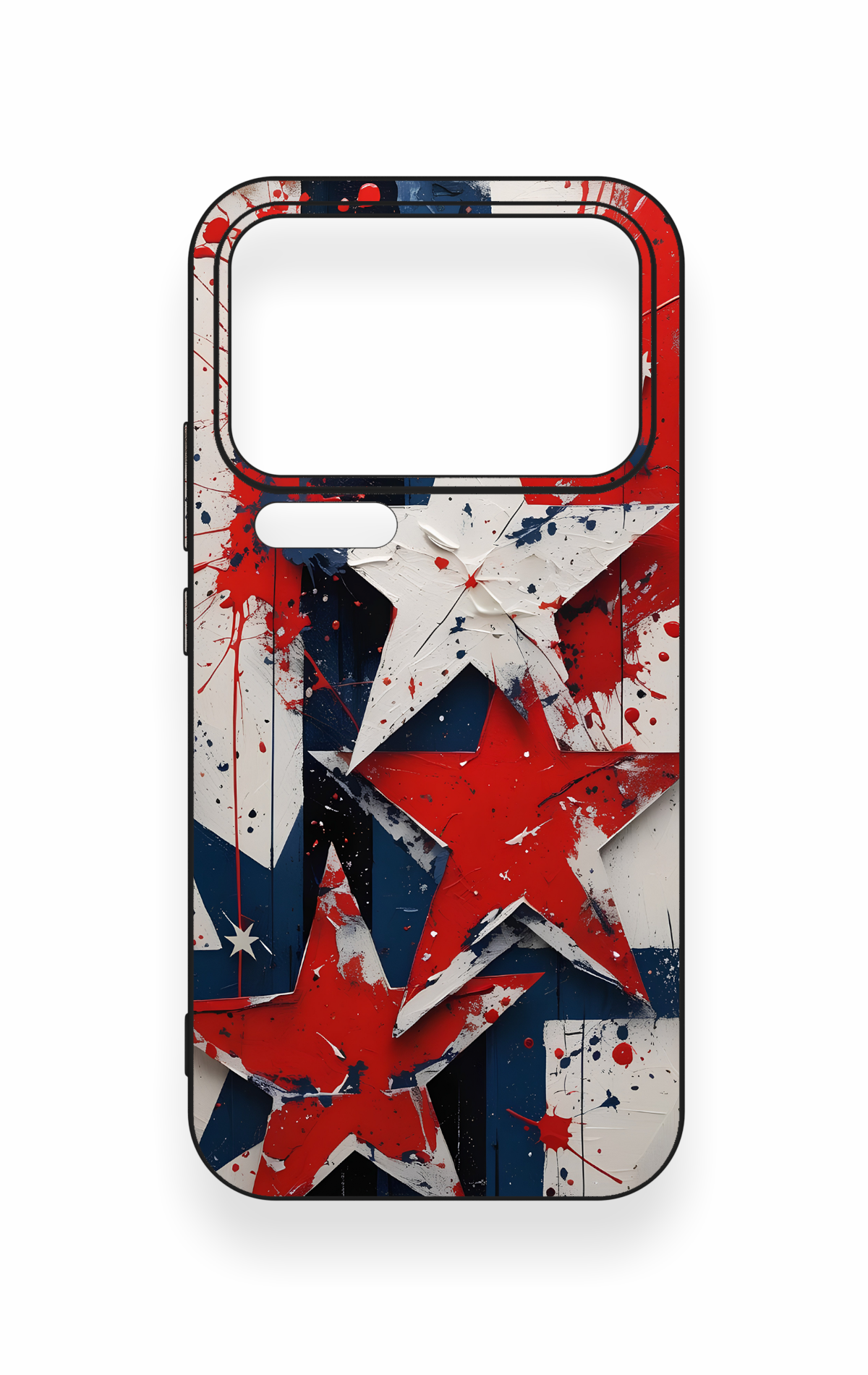 Mi 17 Pro Max Uyumlu Star Flag Desenli Silikon Kılıf