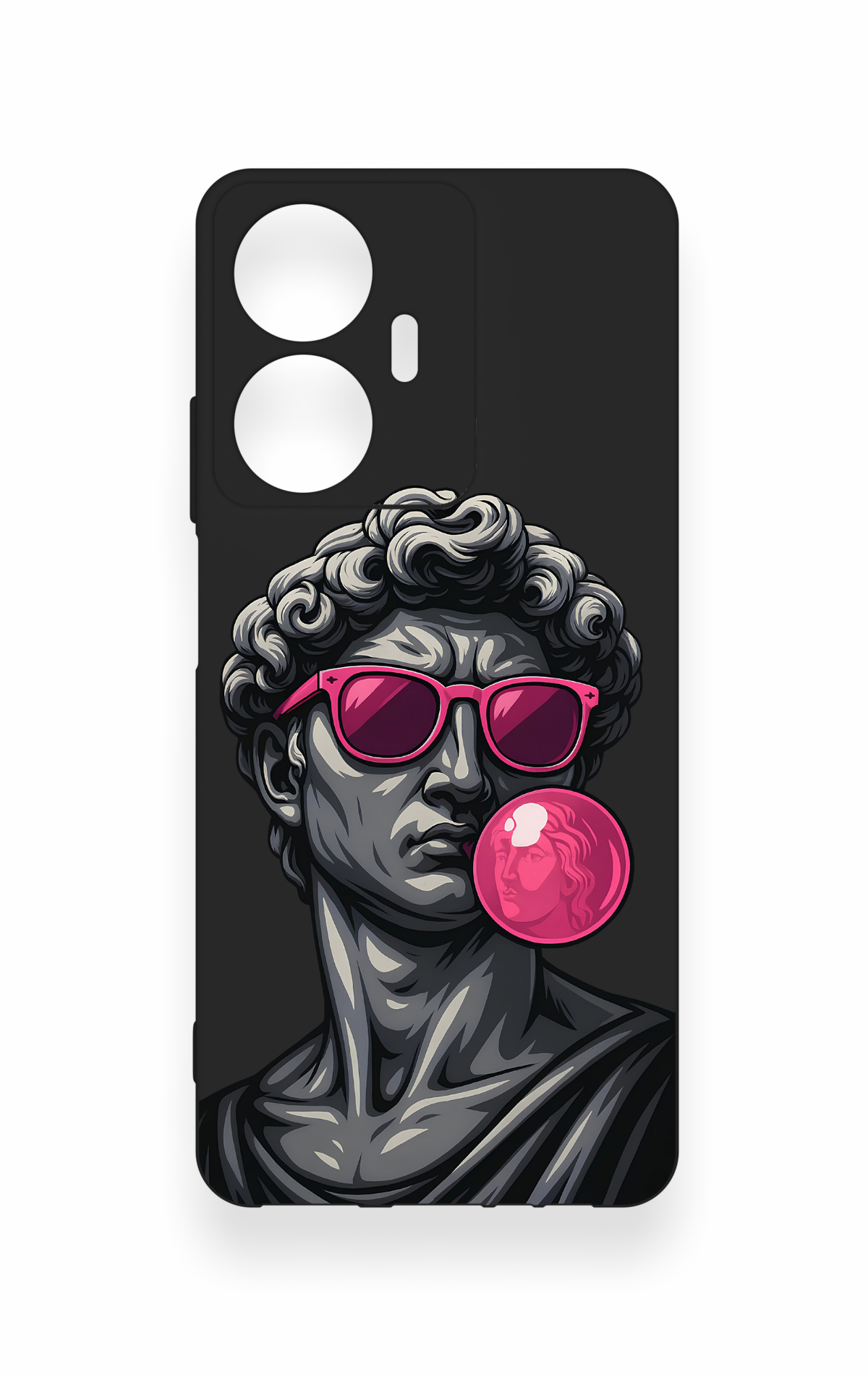 Realme C55 Uyumlu Pop David Desenli Silikon Kılıf