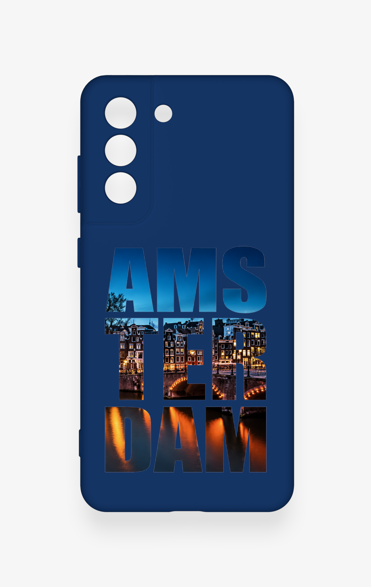 Samsung-S21FE Uyumlu Amsterdam Desenli Silikon Kılıf