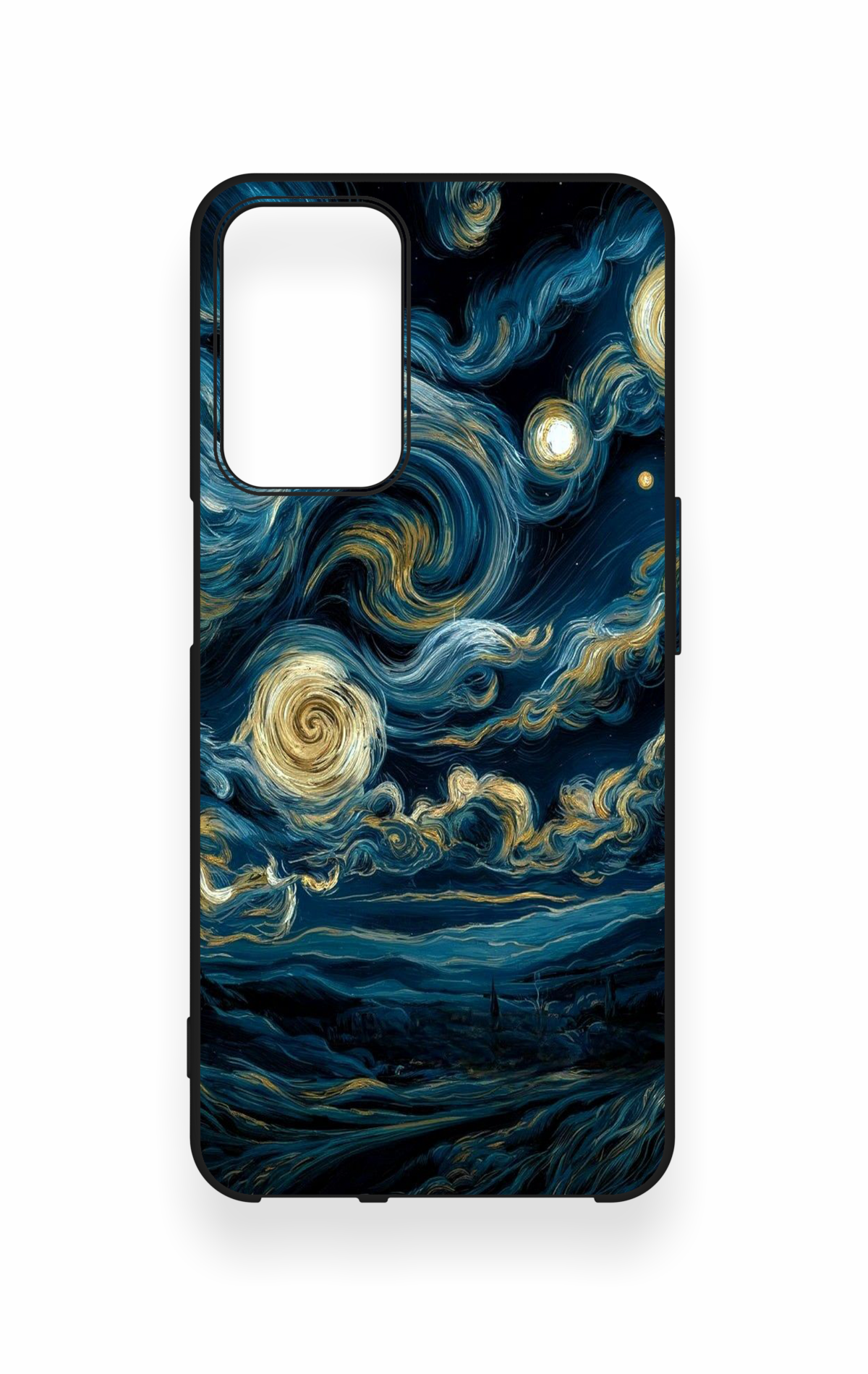 Oppo A16 Uyumlu Yıldızlı Gece Desenli Silikon Kılıf