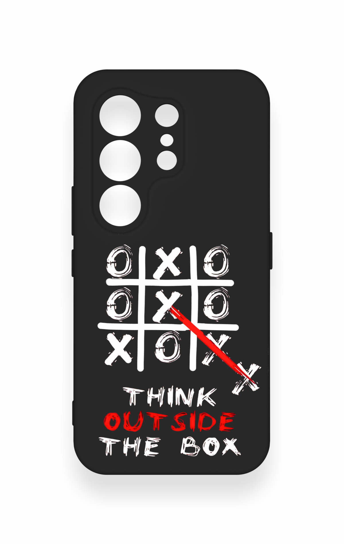Tecno Camon 50 4G Uyumlu Out Side The Box Desenli Silikon Kılıf