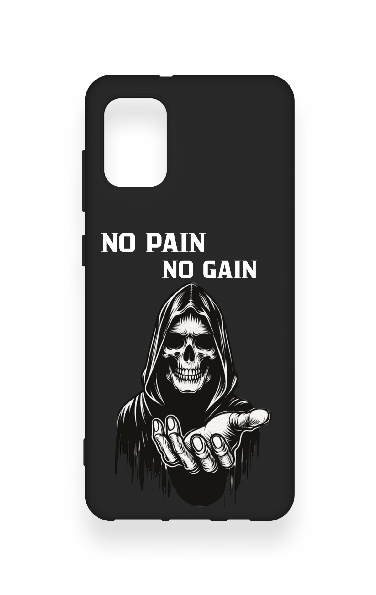 Samsung A31 Uyumlu No Pain No Gain Desenli Silikon Kılıf