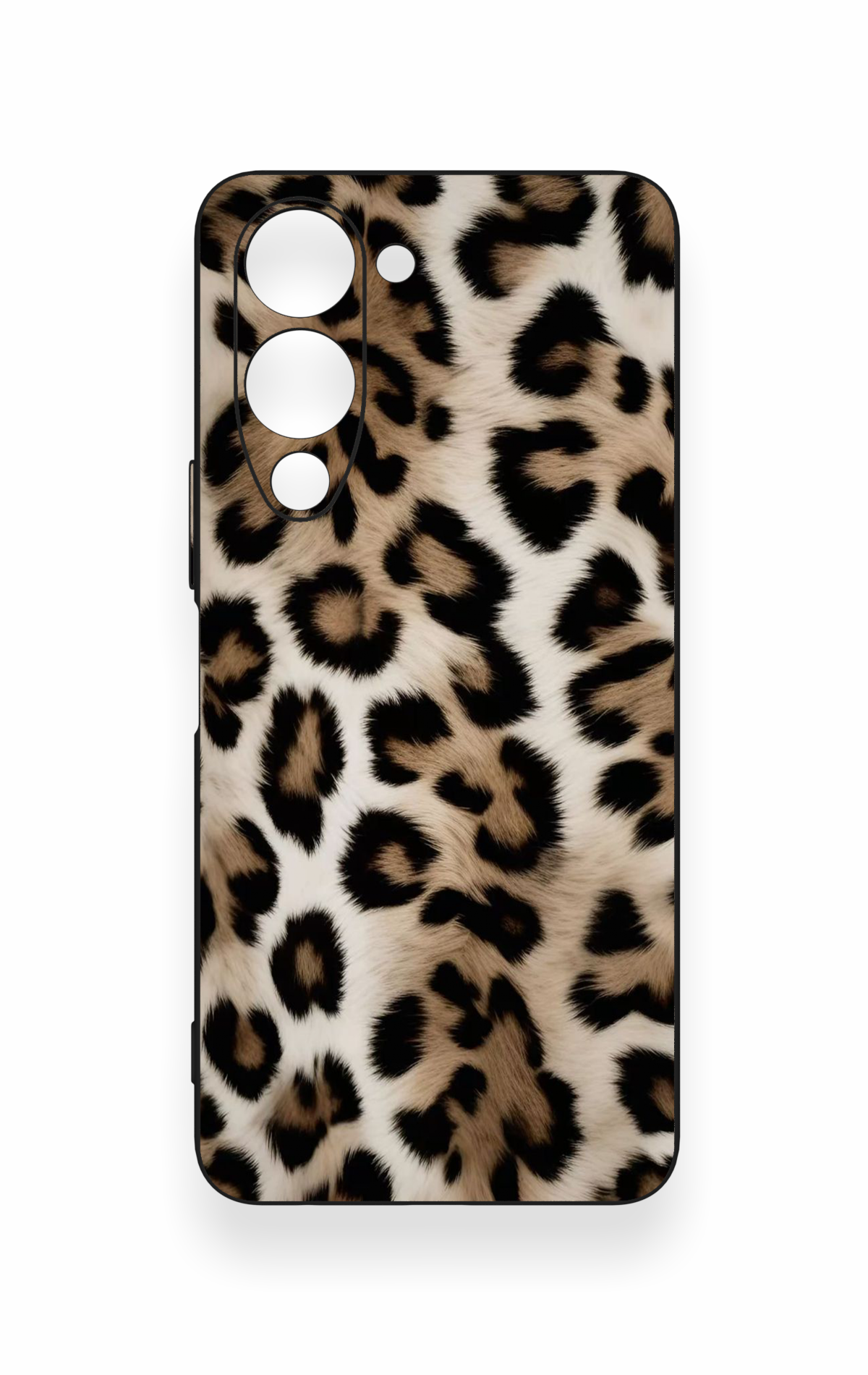 Vivo Y19 5G Uyumlu Leopar Derisi Desenli Silikon Kılıf