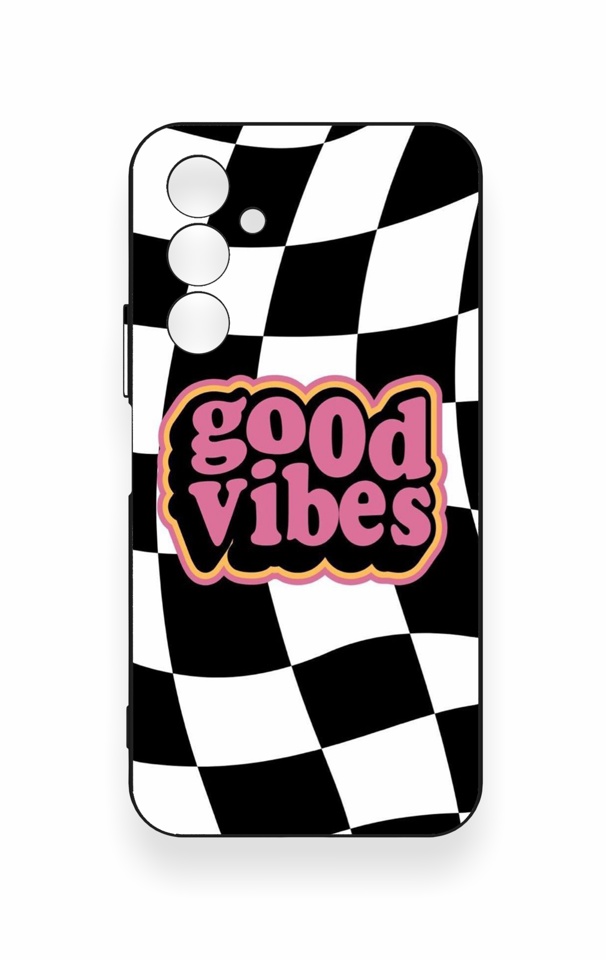 Samssung A54 Uyumlu Black Good Vibes Desenli Silikon Kılıf