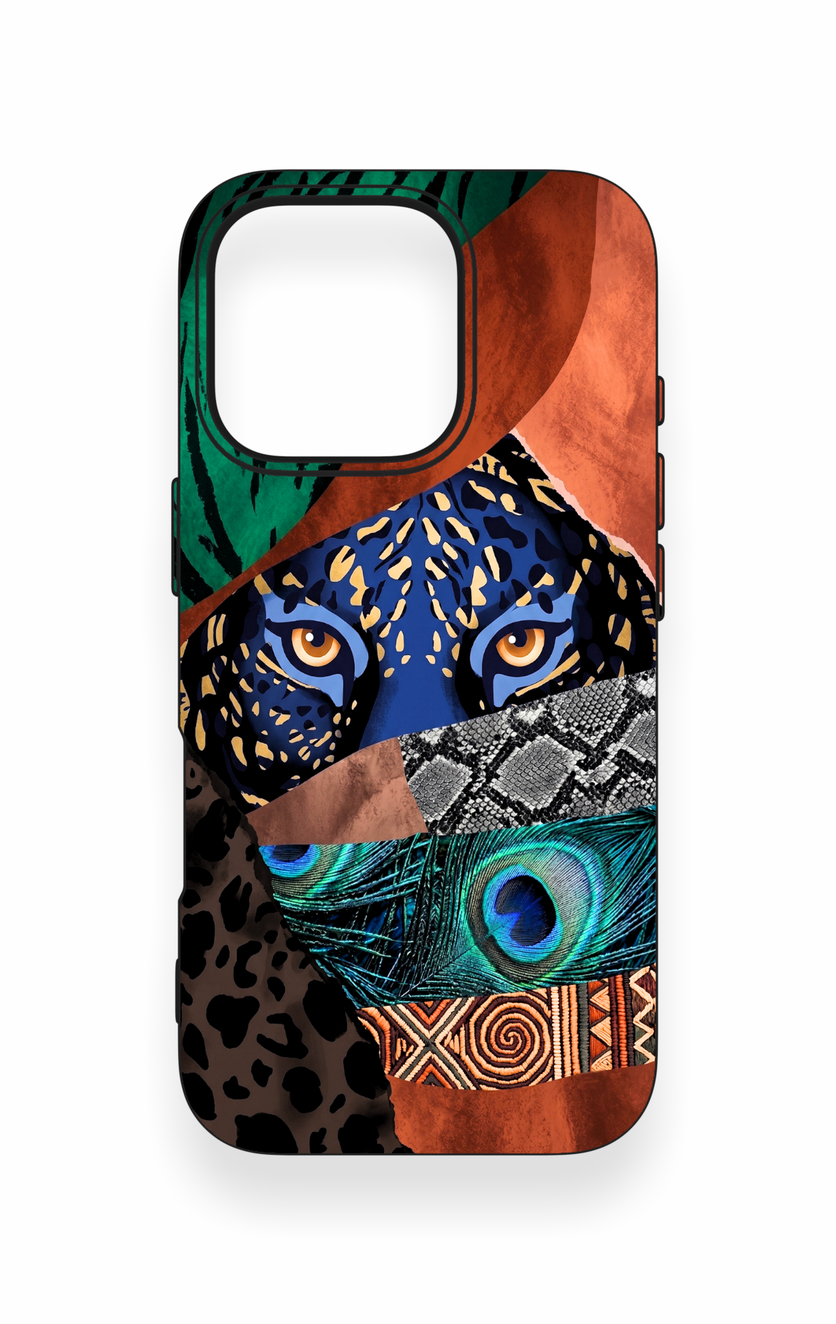 iPhone 16 Pro Uyumlu Amazon Kaplan Desenli Silikon Kılıf