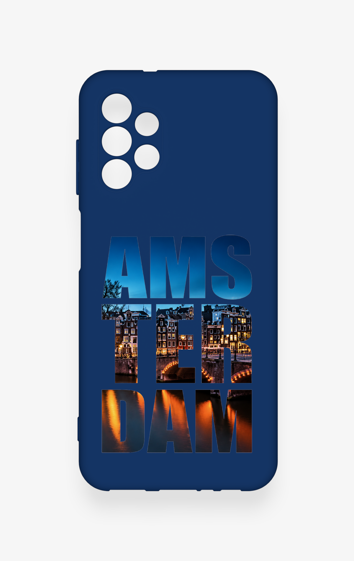 Samsung A13 Uyumlu Amsterdam Desenli Silikon Kılıf