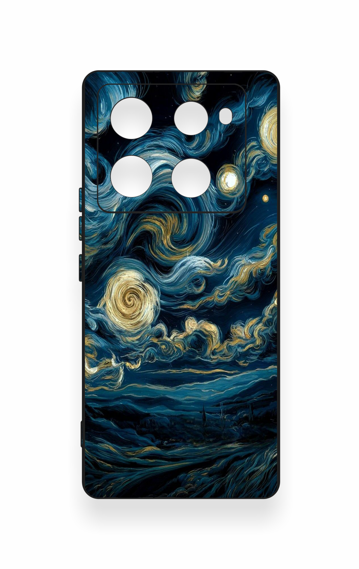 İnfinix Note 40 Pro Uyumlu Yıldızlı Gece Desenli Silikon Kılıf