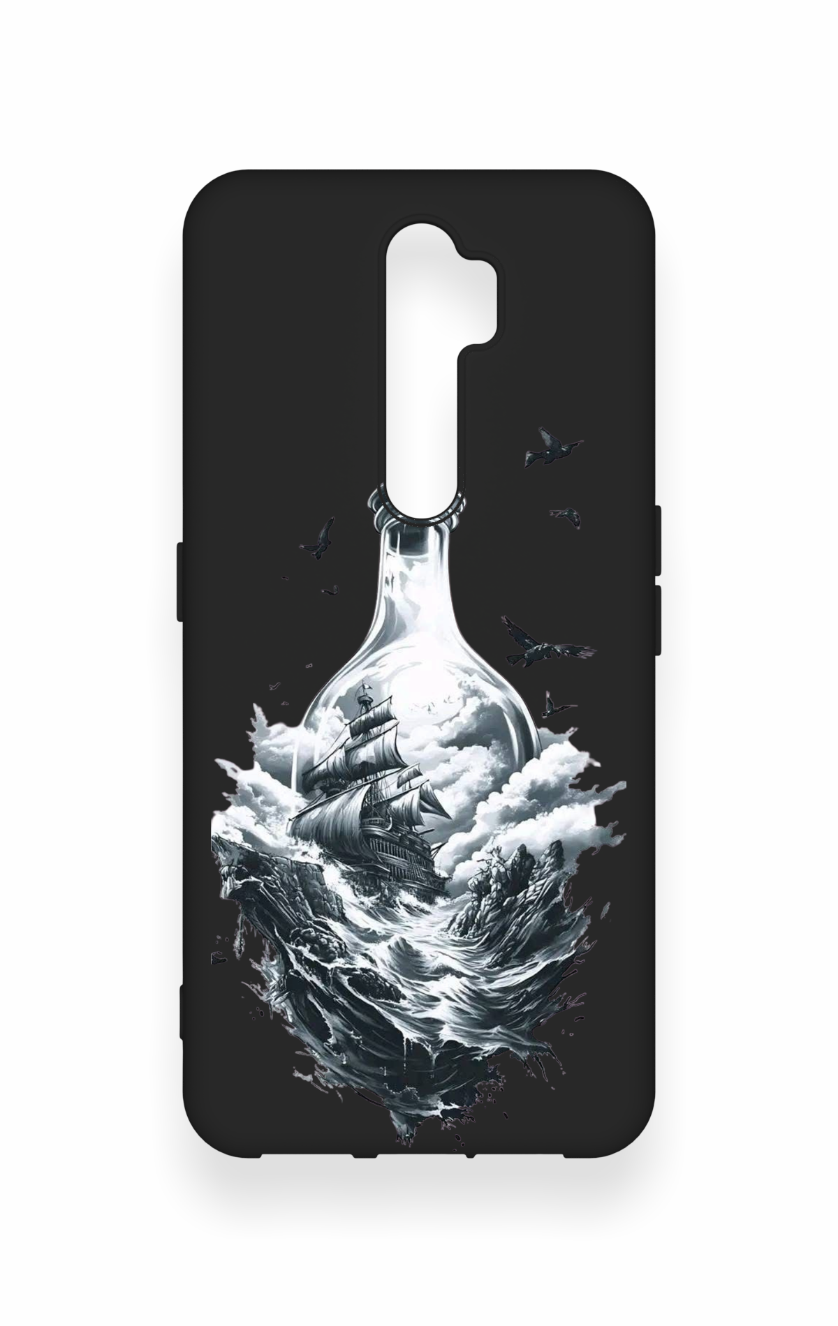 Oppo A9 2020 Uyumlu Secret Sea Desenli Silikon Kılıf