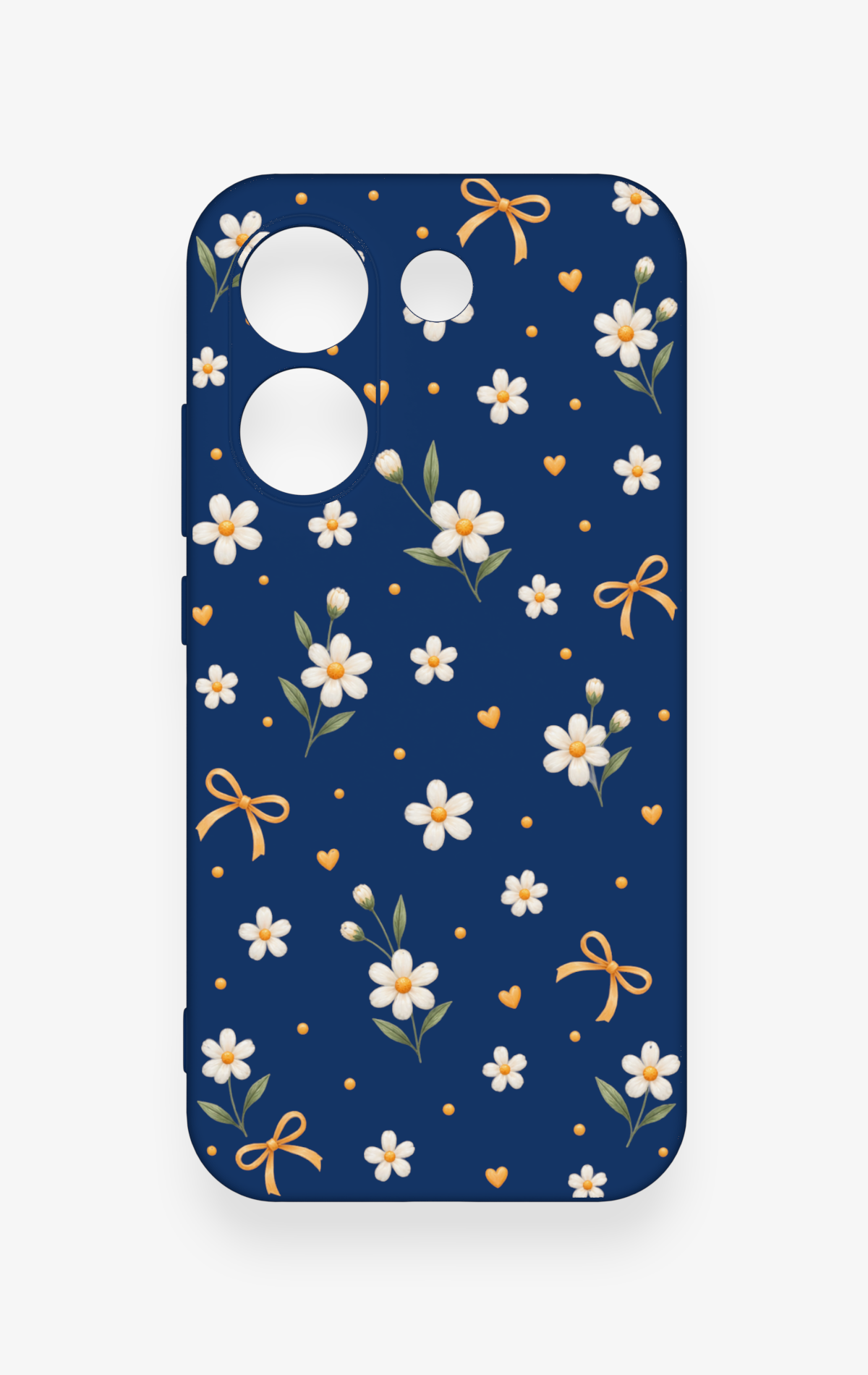 Poco X8 Pro Uyumlu Papatya Fiyonk Desenli Silikon Kılıf