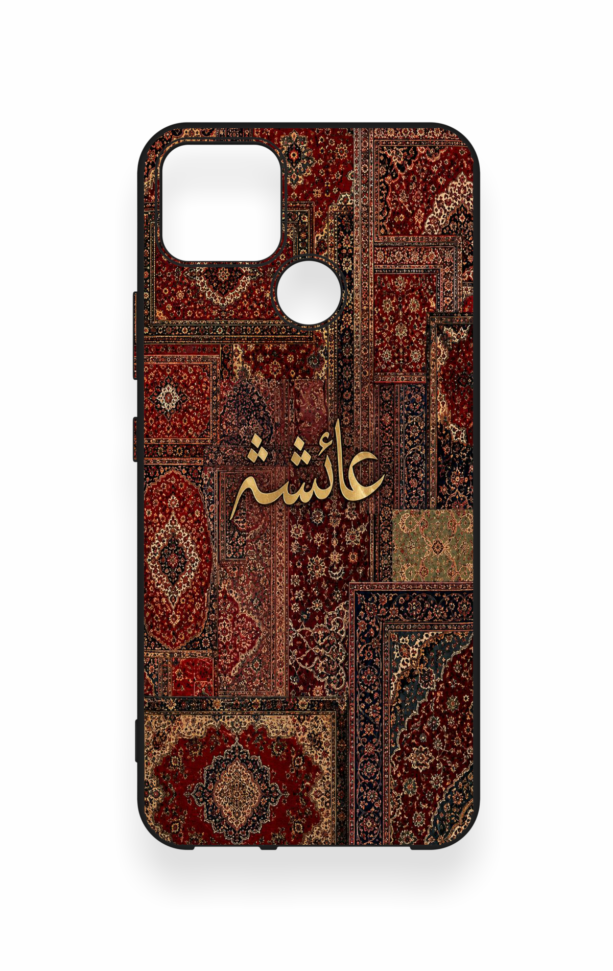 Realme C25 Uyumlu Vintage Halı Desenli Silikon Kılıf