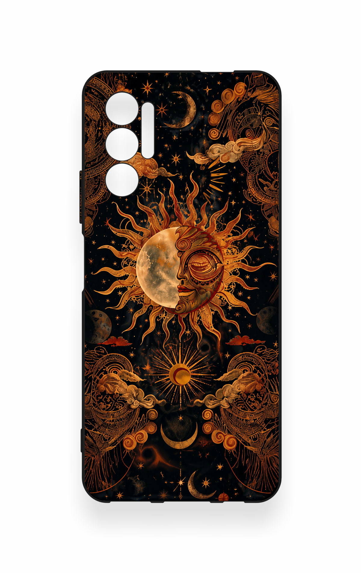 Tecno Pova 3 Uyumlu Mistik Güneş Desenli Silikon Kılıf