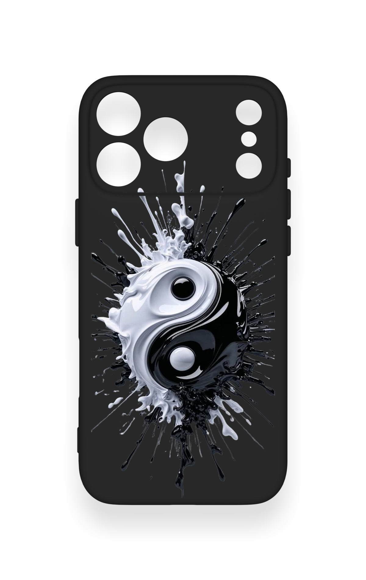 iPhone 17 Pro Max Uyumlu İyi ve Kötü Desenli Silikon Kılıf