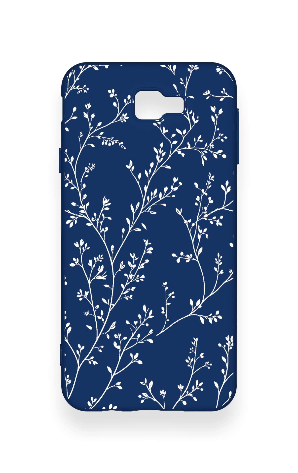 Samsung J7 Prime Uyumlu İnce Yaprak Dalı Desenli Silikon Kılıf