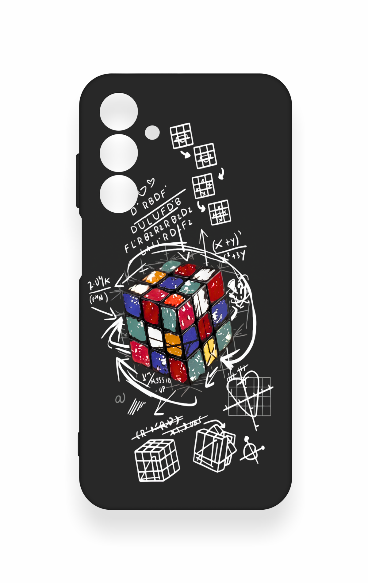 Samsung A25 Uyumlu Rubik Küb Desenli Silikon Kılıf