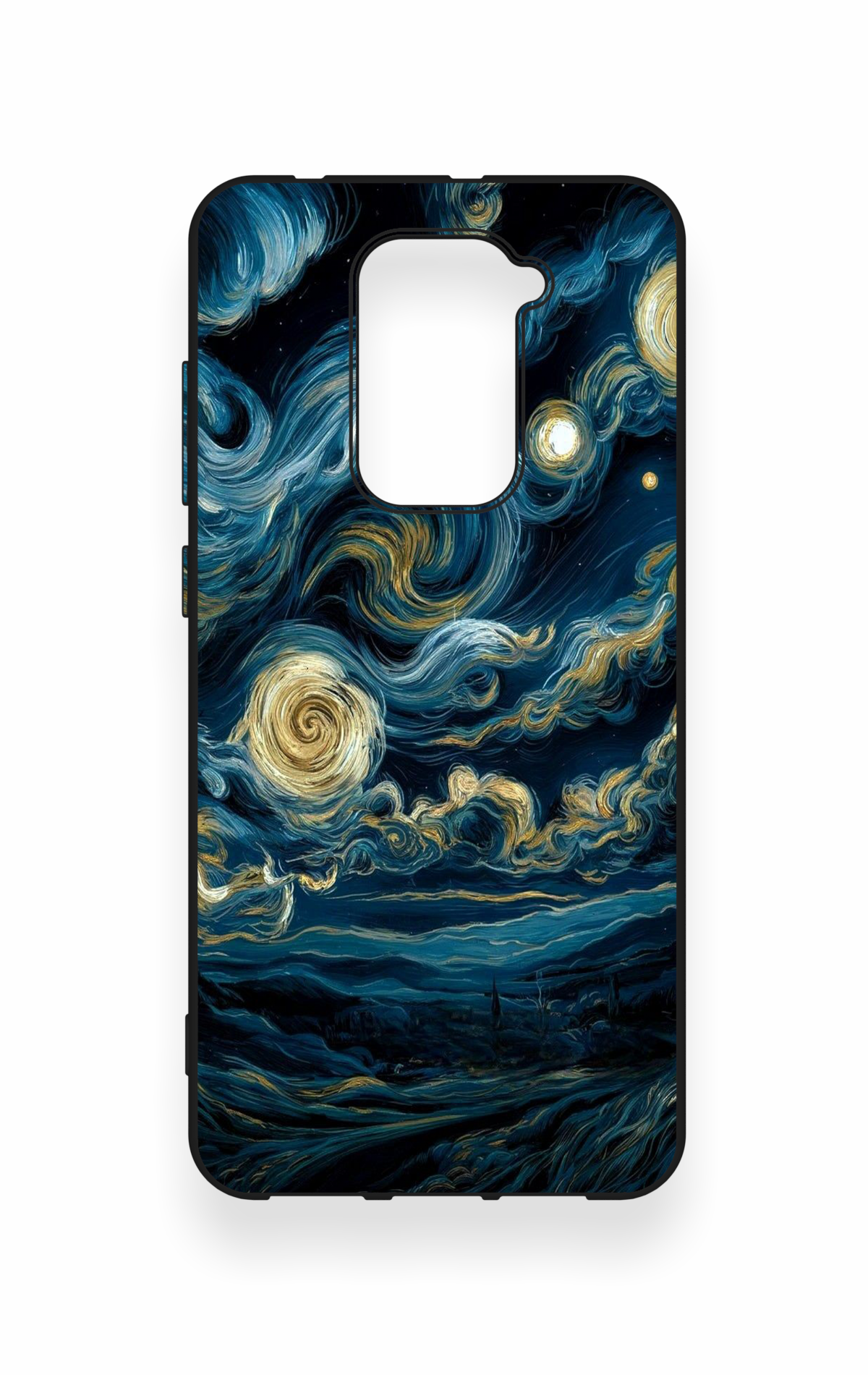 Redmi Note 9 Uyumlu Yıldızlı Gece Desenli Silikon Kılıf