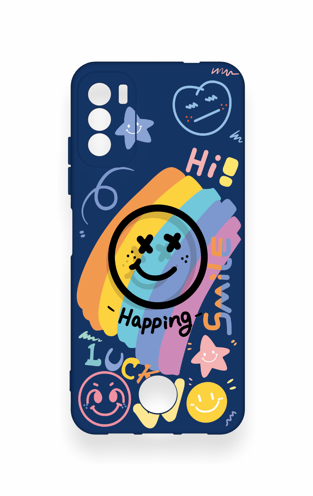 Reeder S19 Max Pro S Uyumlu Happing Smile Desenli Silikon Kılıf