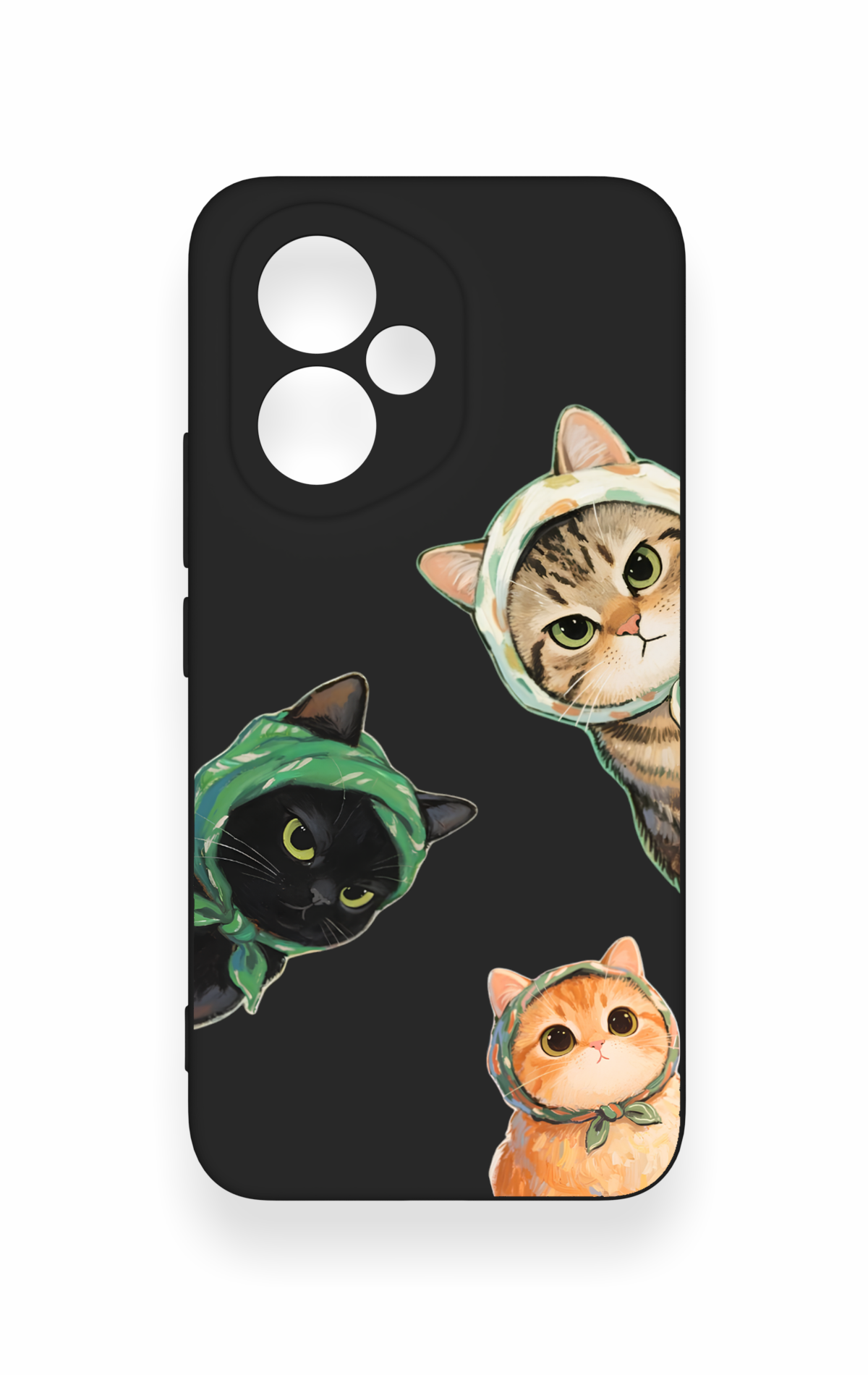 Honor 400 Uyumlu Kedi Ekibi Desenli Silikon Kılıf