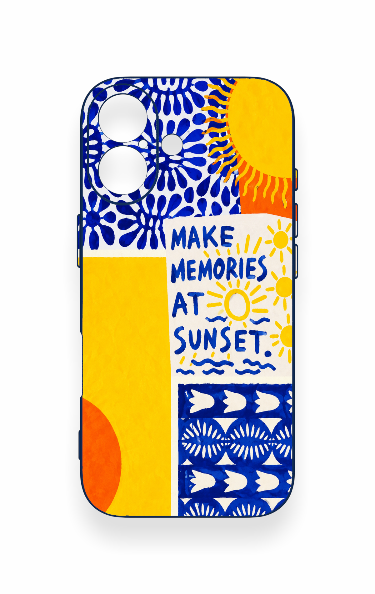 iPhone 17 Uyumlu Sunset Desenli Silikon Kılıf
