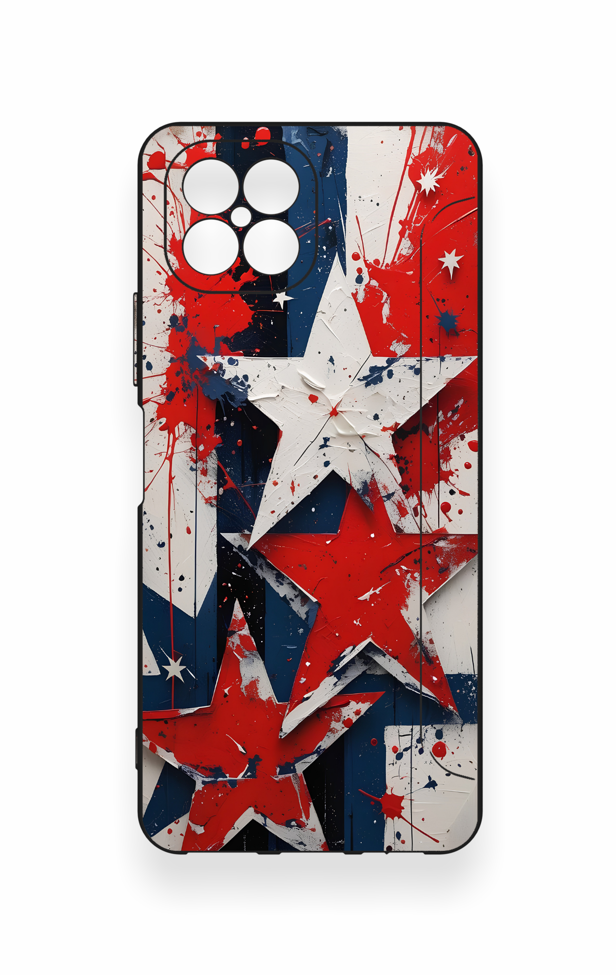 Omix X600 Uyumlu Star Flag Desenli Silikon Kılıf