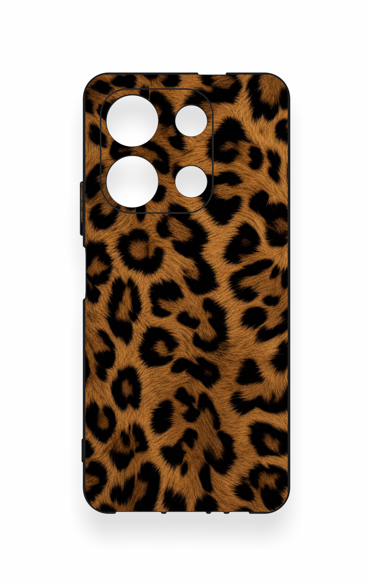 İnfinix Note 30 Uyumlu Koyu Leopar Deri Desenli Silikon Kılıf