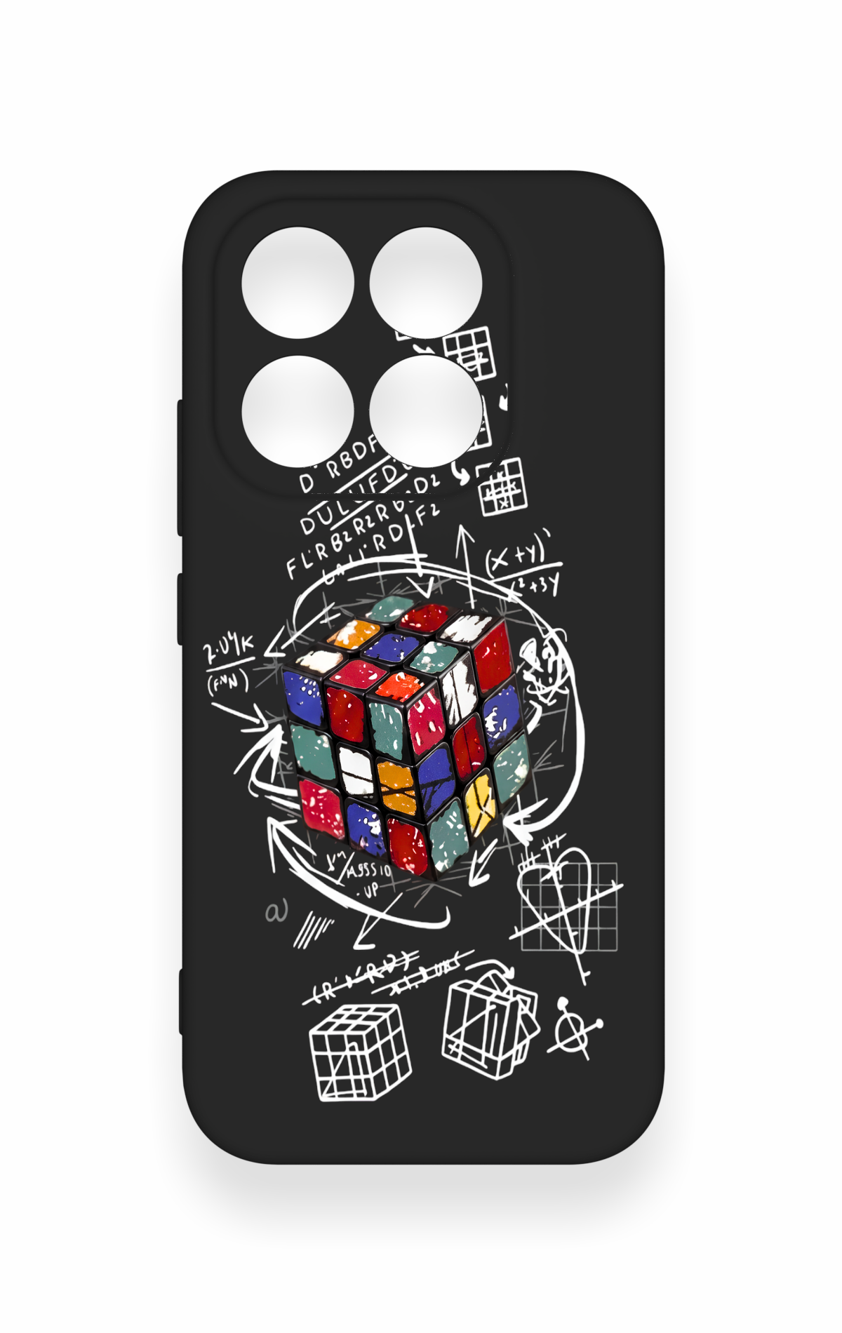 Mi 17 5G Uyumlu Rubik Küb Desenli Silikon Kılıf
