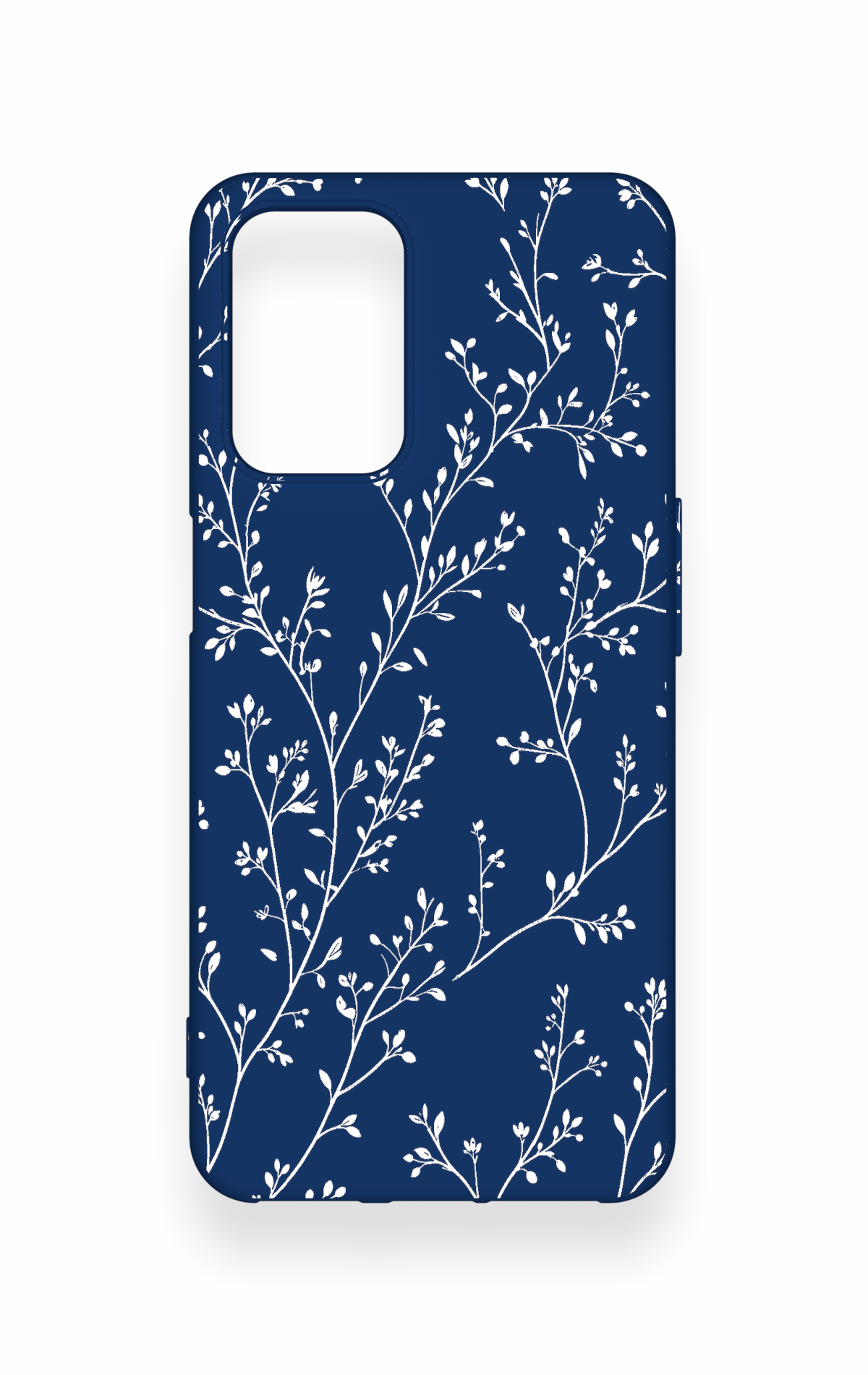 Oppo A54 Uyumlu İnce Yaprak Dalı Desenli Silikon Kılıf