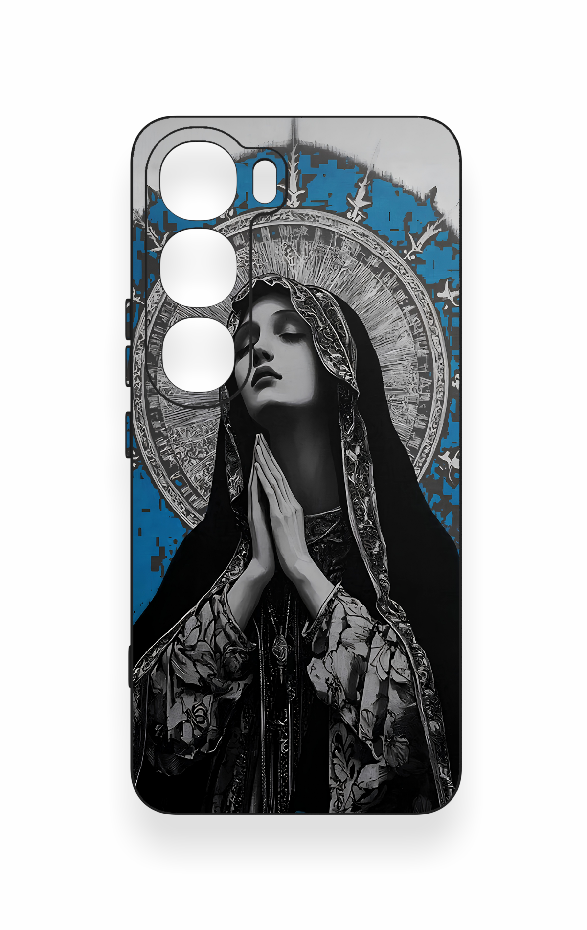Vivo V40 Lite 5G Uyumlu Rahibe Desenli Silikon Kılıf