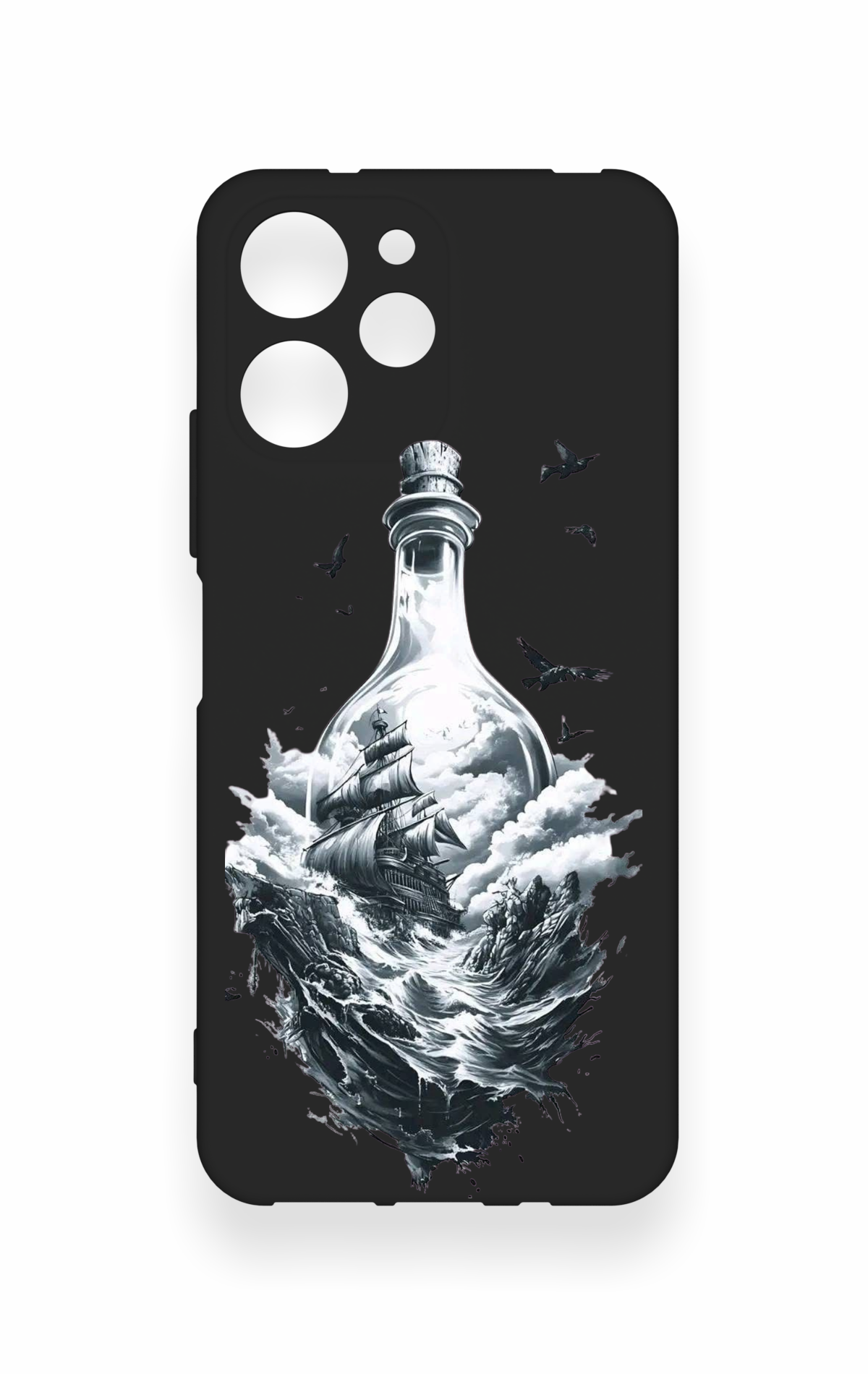 Redmi 12 Uyumlu Secret Sea Desenli Silikon Kılıf