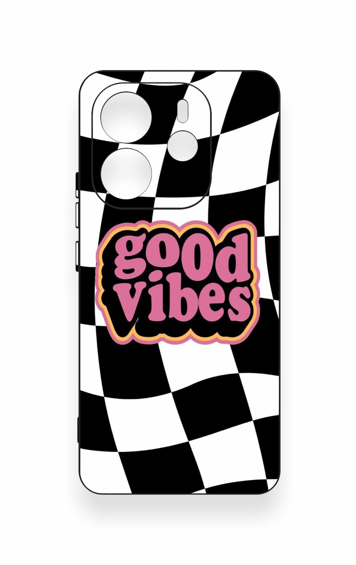 Redmi Note 14 4G Uyumlu Black Good Vibes Desenli Silikon Kılıf
