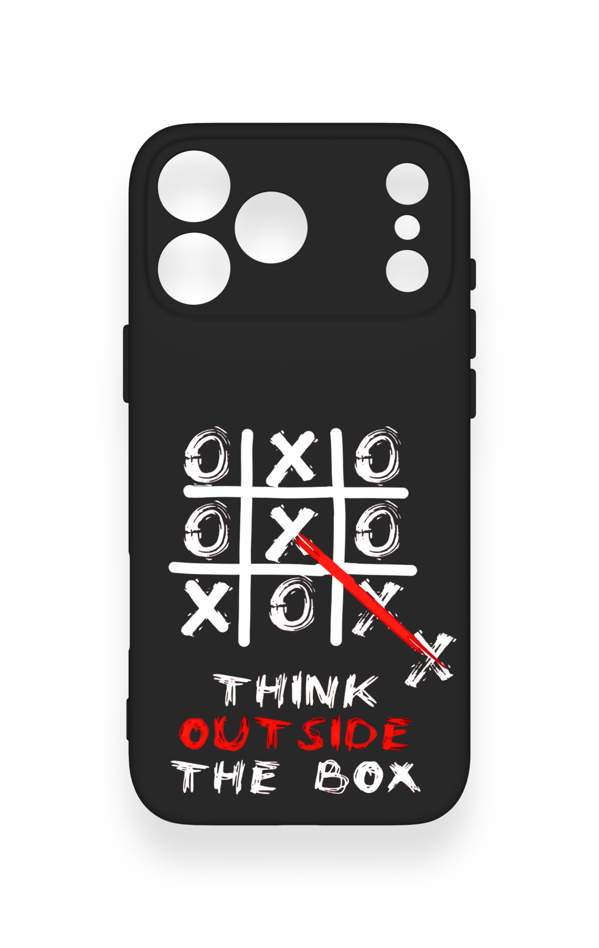 iPhone 17 Pro Max Uyumlu Out Side The Box Desenli Silikon Kılıf
