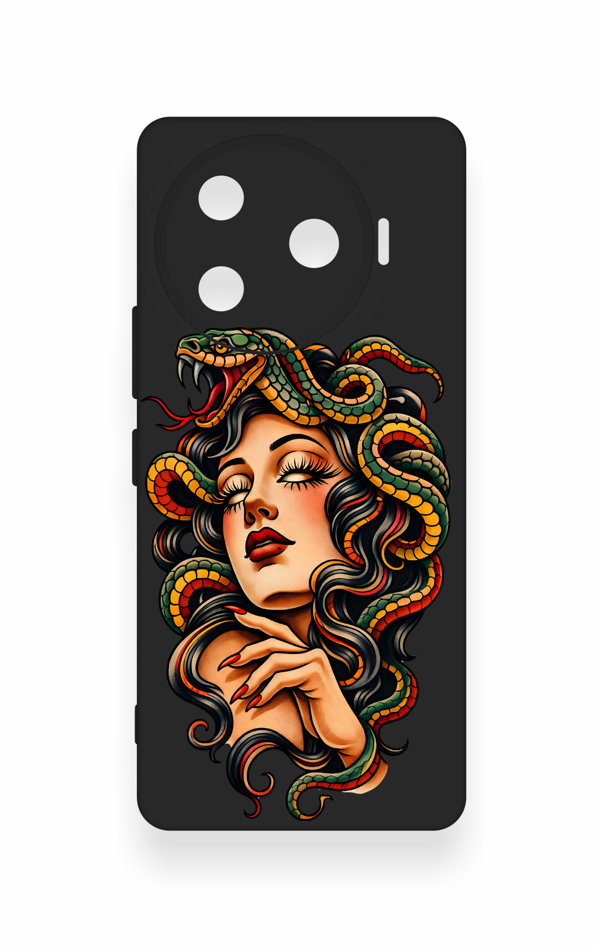 Tecno Camon 30 Pro 5G Uyumlu Medusa Desenli Silikon Kılıf