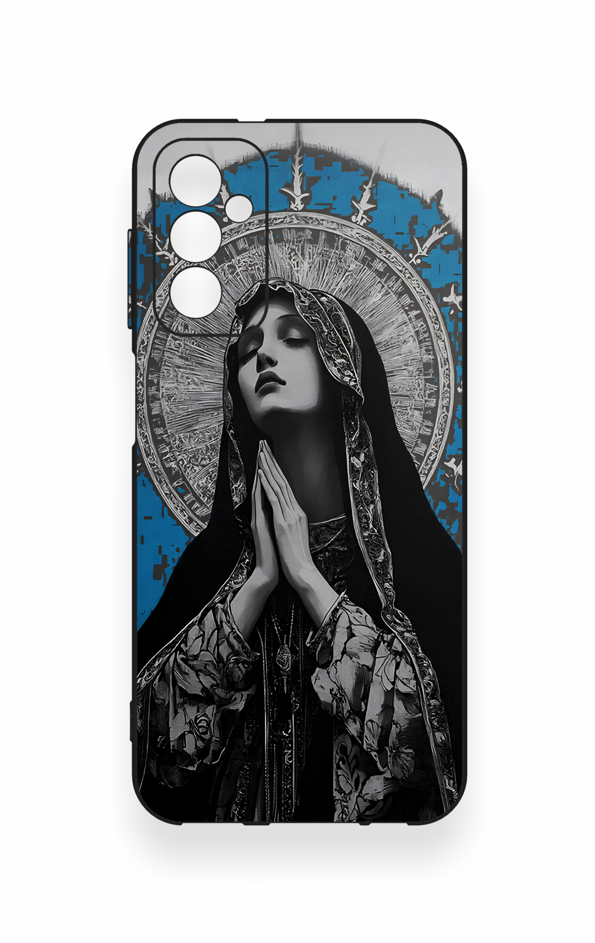 Samsung M13 Uyumlu Rahibe Desenli Silikon Kılıf