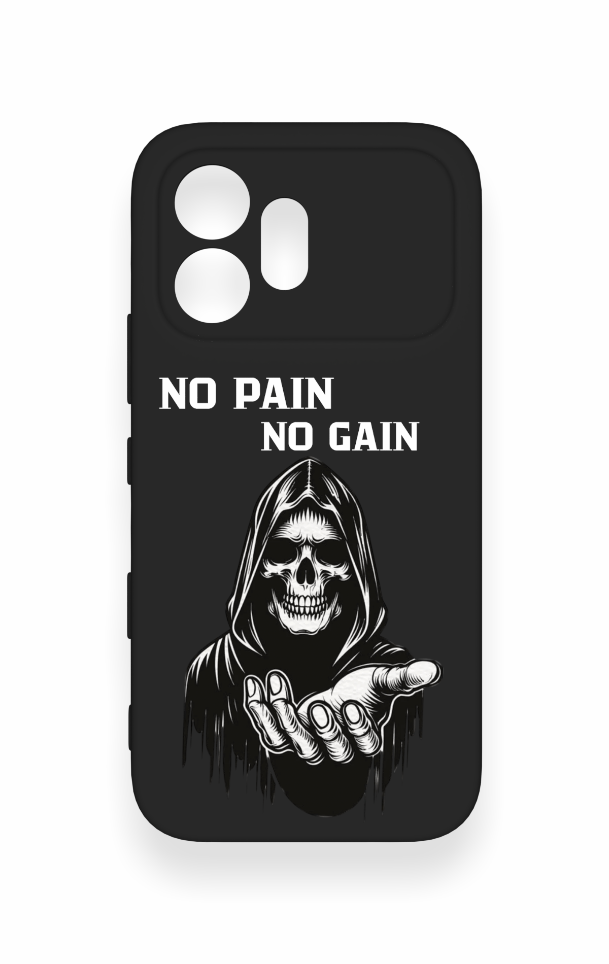 Honor 600 Uyumlu No Pain No Gain Desenli Silikon Kılıf
