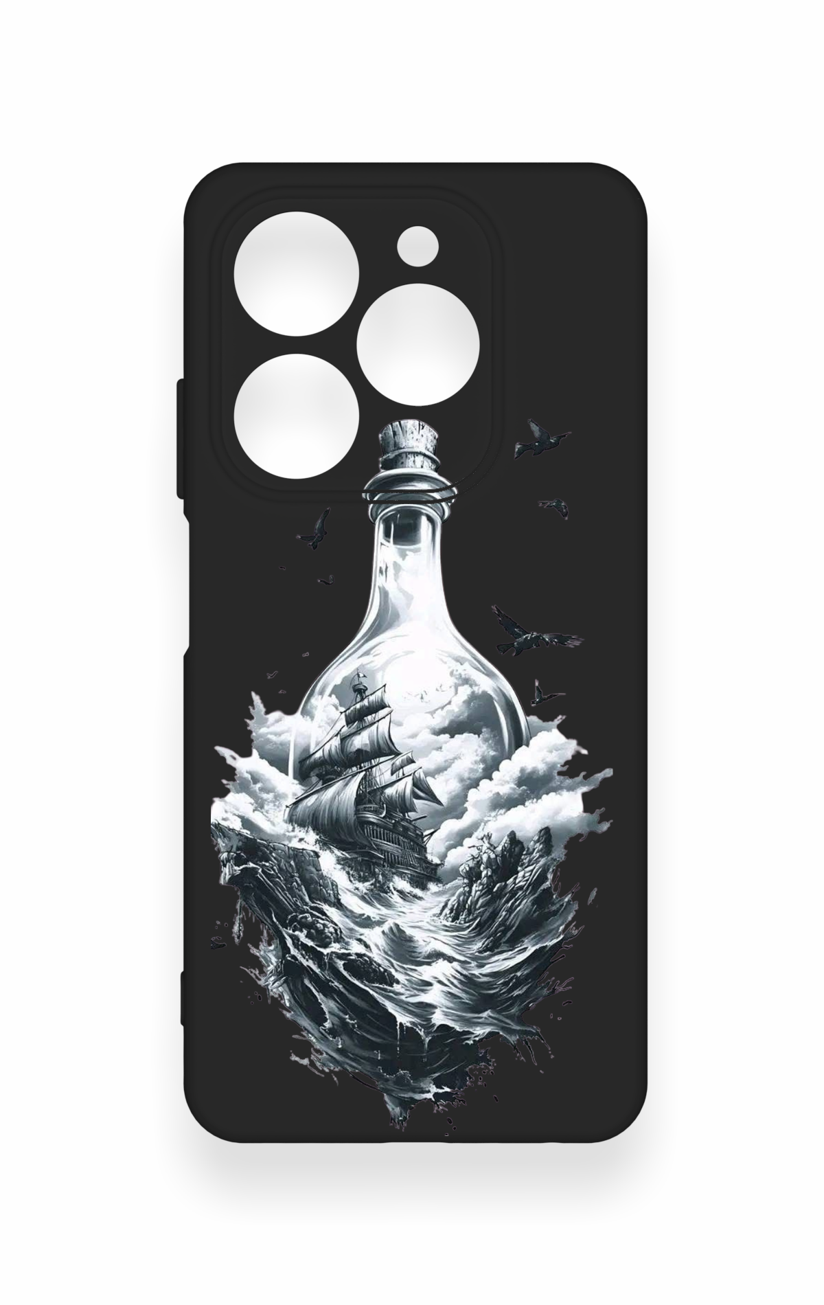 Tecno Spark 20C Uyumlu Secret Sea Desenli Silikon Kılıf