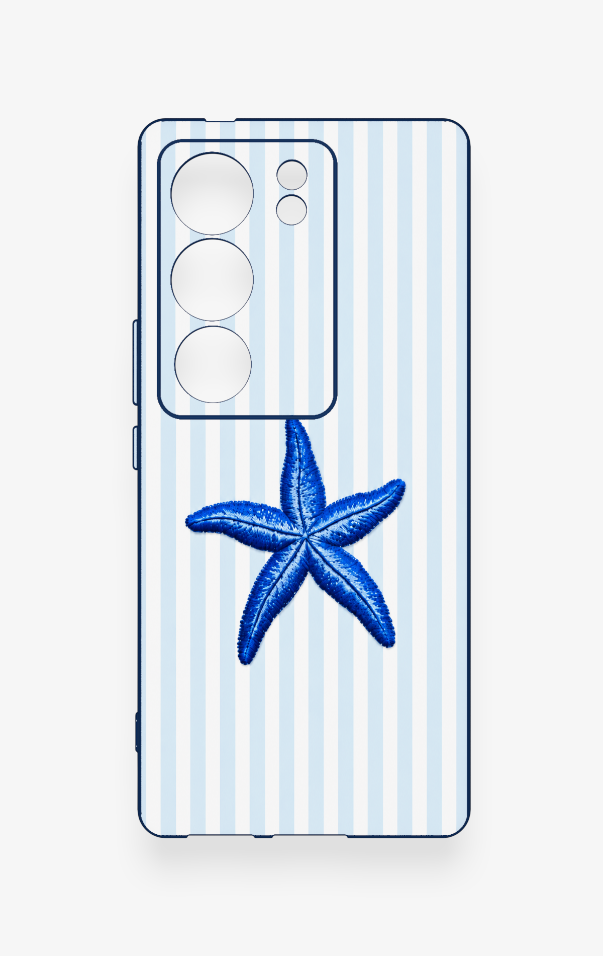 Vivo V29 Uyumlu Mavi Deniz Yıldızı Desenli Silikon Kılıf