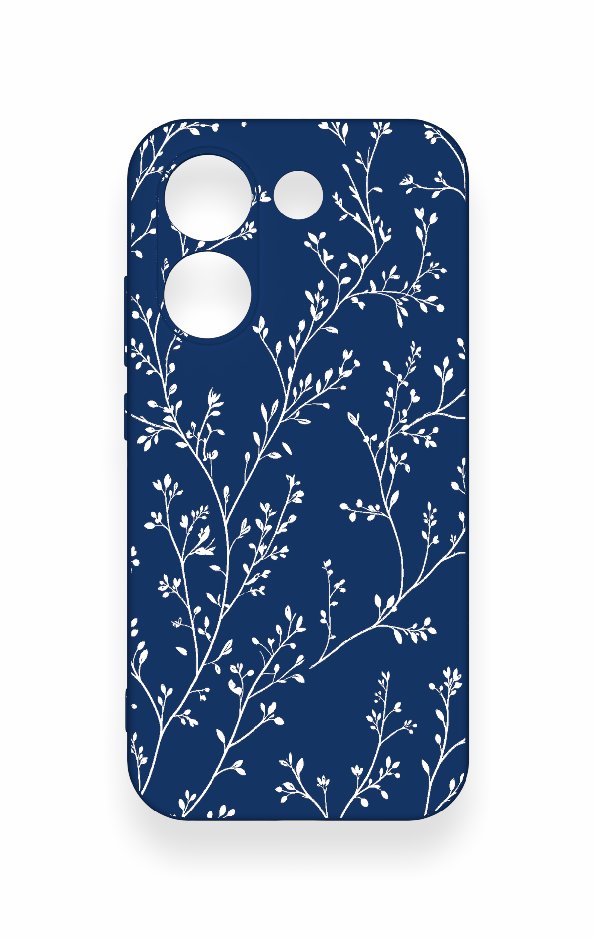 Poco X8 Pro Uyumlu İnce Yaprak Dalı Desenli Silikon Kılıf