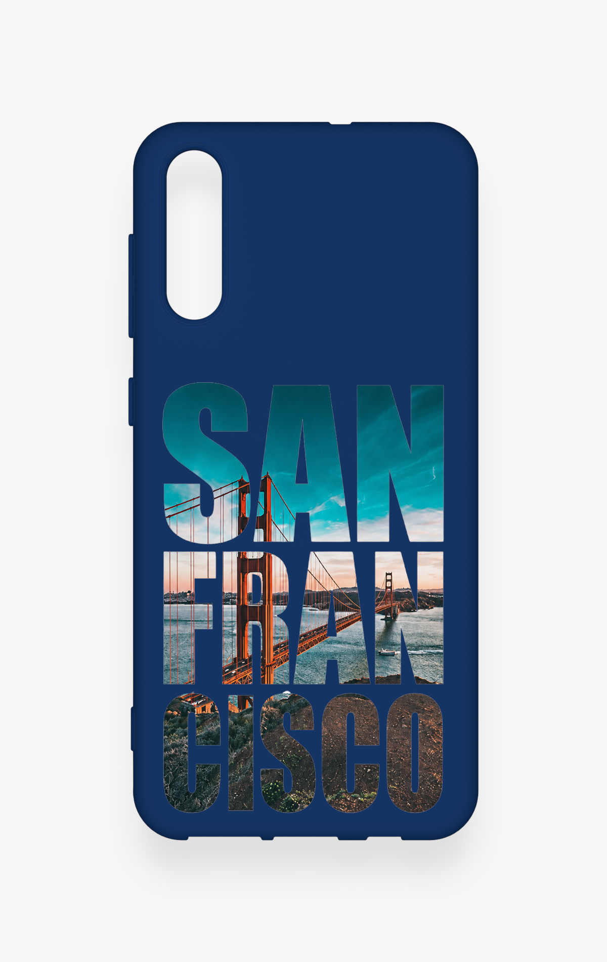 Samsung A50 Uyumlu San Francisco Desenli Silikon Kılıf